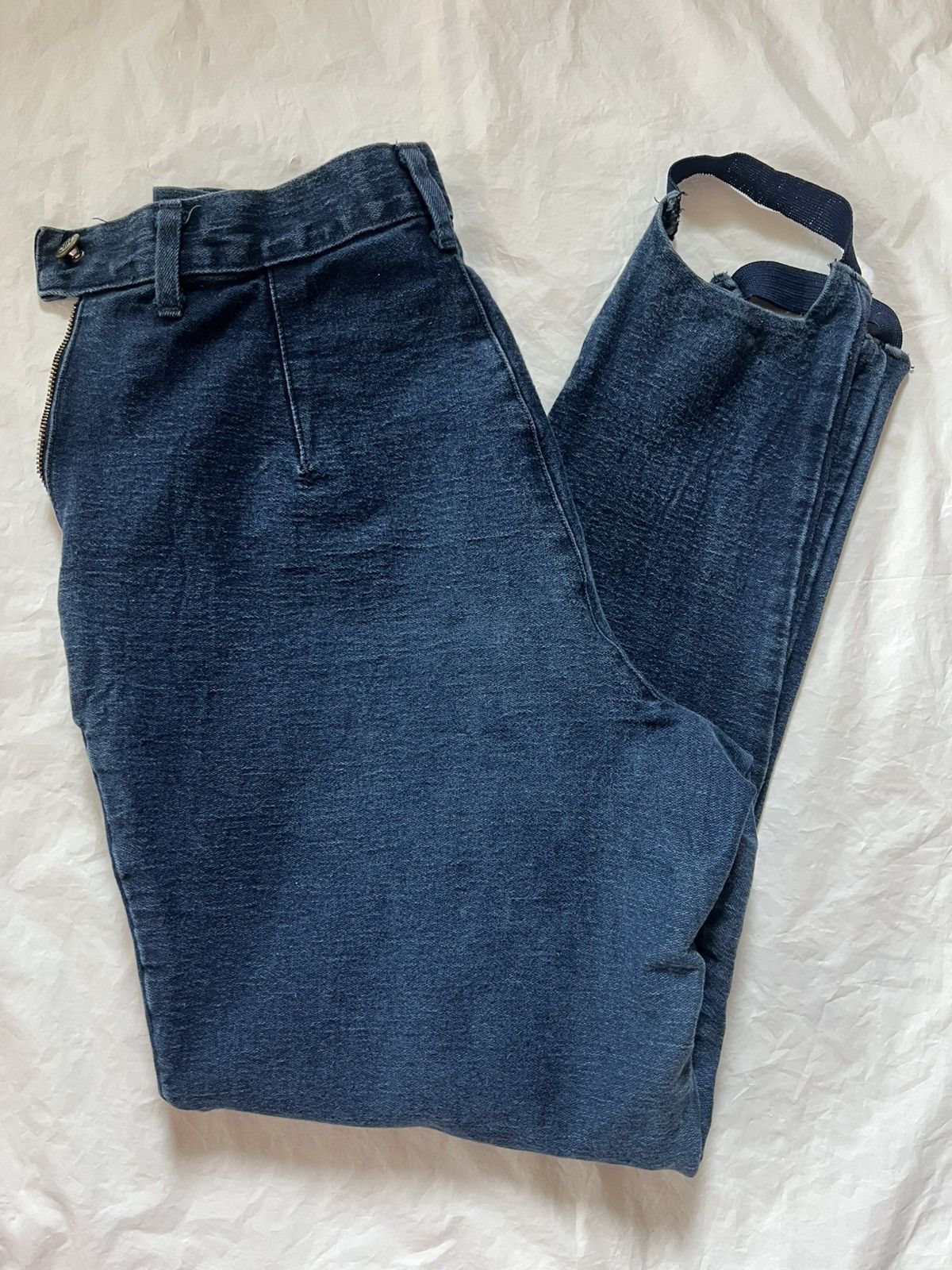 Bill Blass Vintage Bill Blass Stirrups Denim Made In USA Sz 12 Size 34" / US 12 / IT 48 - 10 Thumbnail