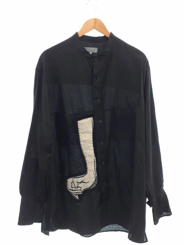 Yohji Yamamoto POUR HOMME patch long sleeve shirts HG-B22-203 Size US M / EU 48-50 / 2 - 1 Thumbnail