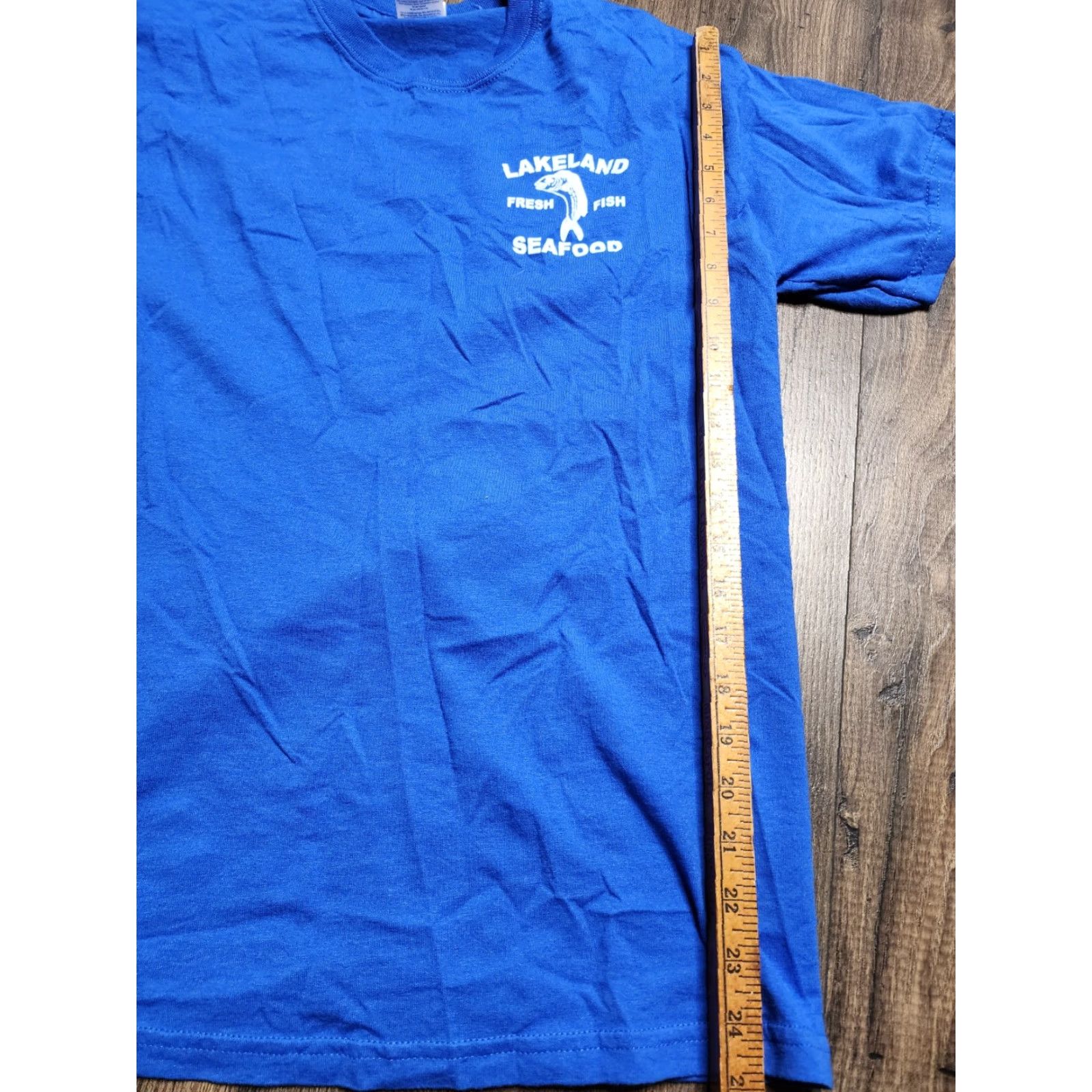Gildan Vintage Gildan Men’s M T-Shirt Seafood Crab Marine Cartoon Double-Sided Blue Size US M / EU 48-50 / 2 - 2 Thumbnail
