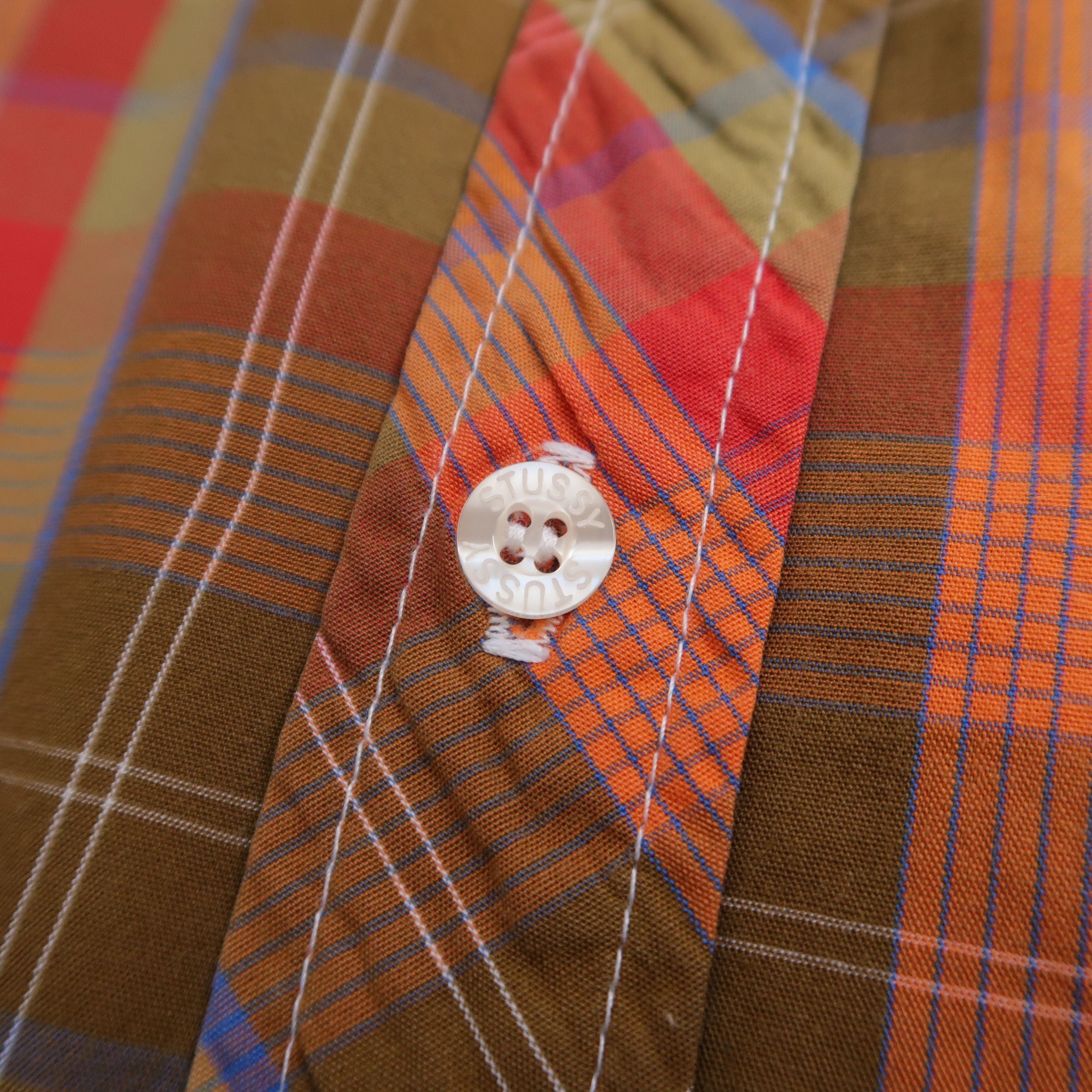 Stussy VTG 90s Old Stussy Psychedelic Check Shirt Size US M / EU 48-50 / 2 - 6 Thumbnail