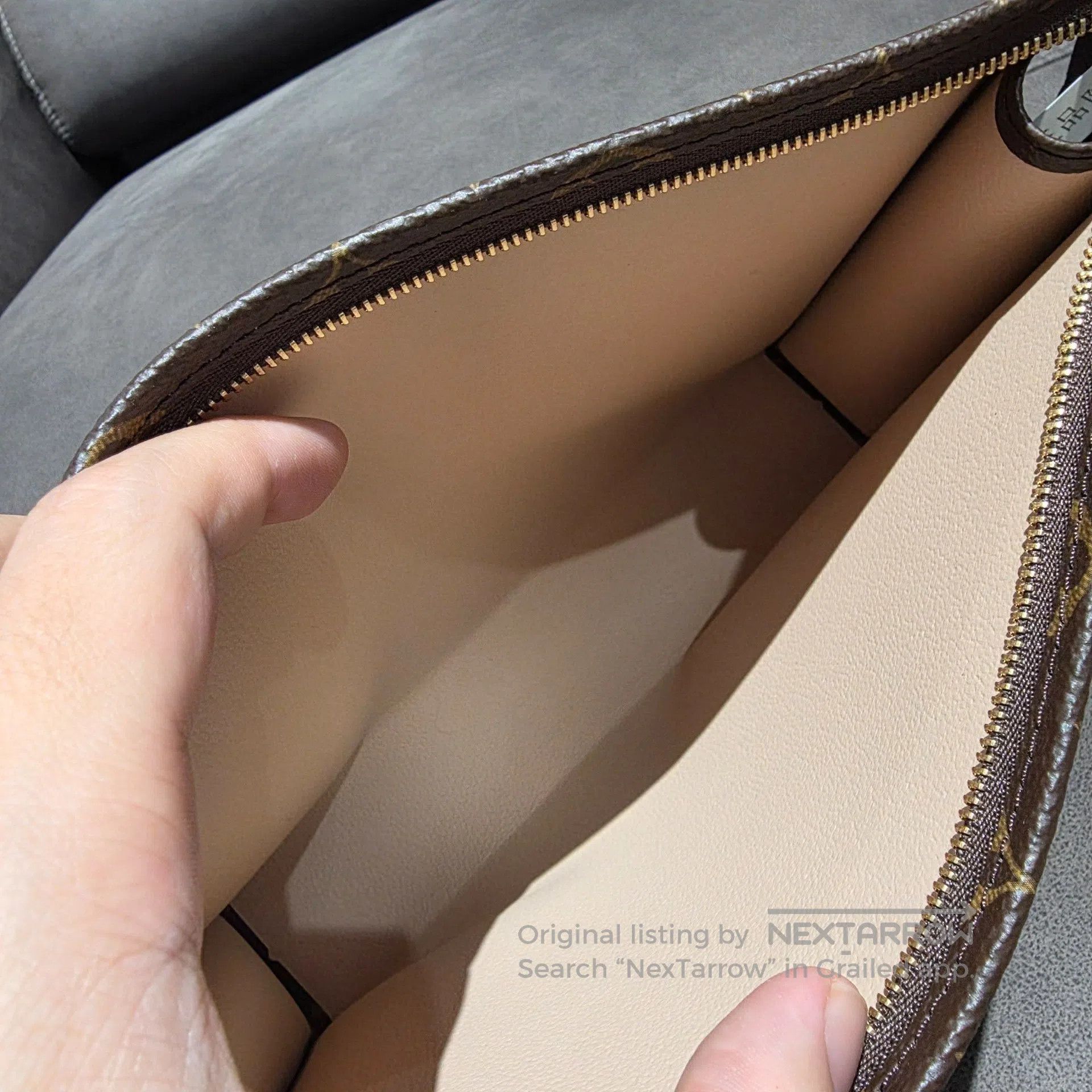 Louis Vuitton Louis Vuitton Brown aged handbag with toiletry compartment Size ONE SIZE - 4 Thumbnail