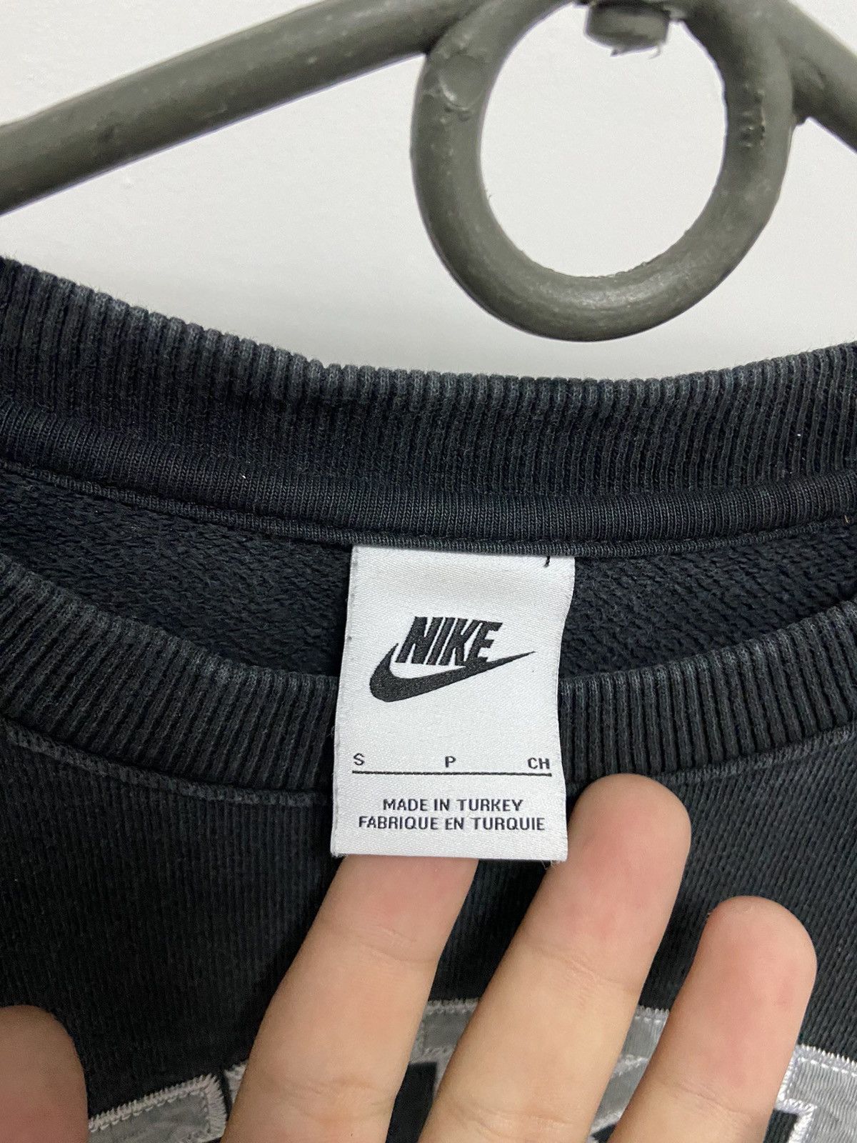 Nike Nike Sweatshirt Big Logo Vintage 90s Spell Out Swoosh Size US S / EU 44-46 / 1 - 5 Thumbnail