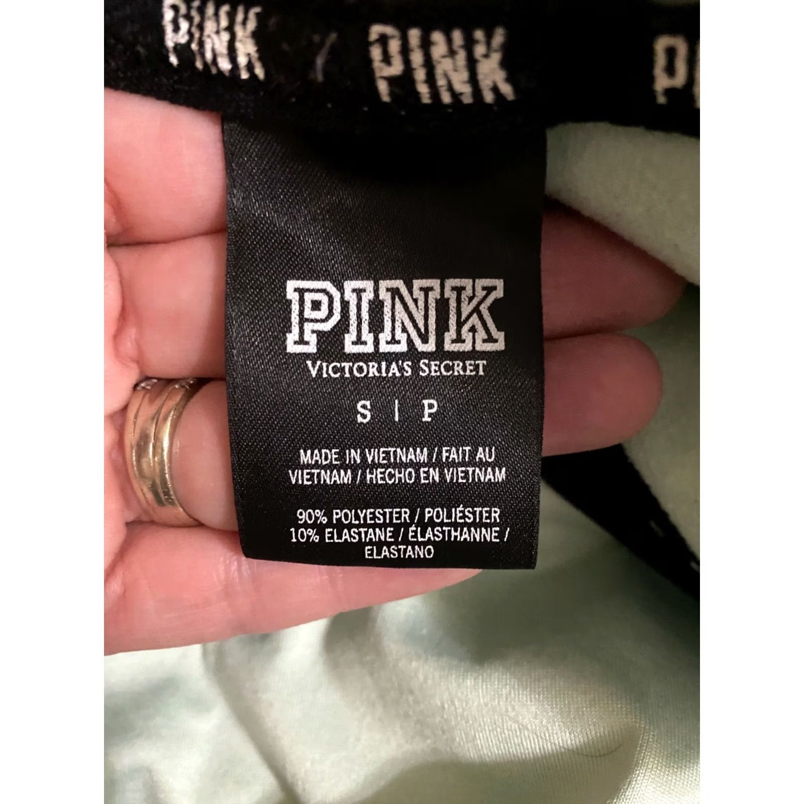 Victoria's Secret Victoria's Secret PINK Women's 1/4 Zip Pullover Sweatshirt Small Light Green Size S / US 4 / IT 40 - 4 Thumbnail