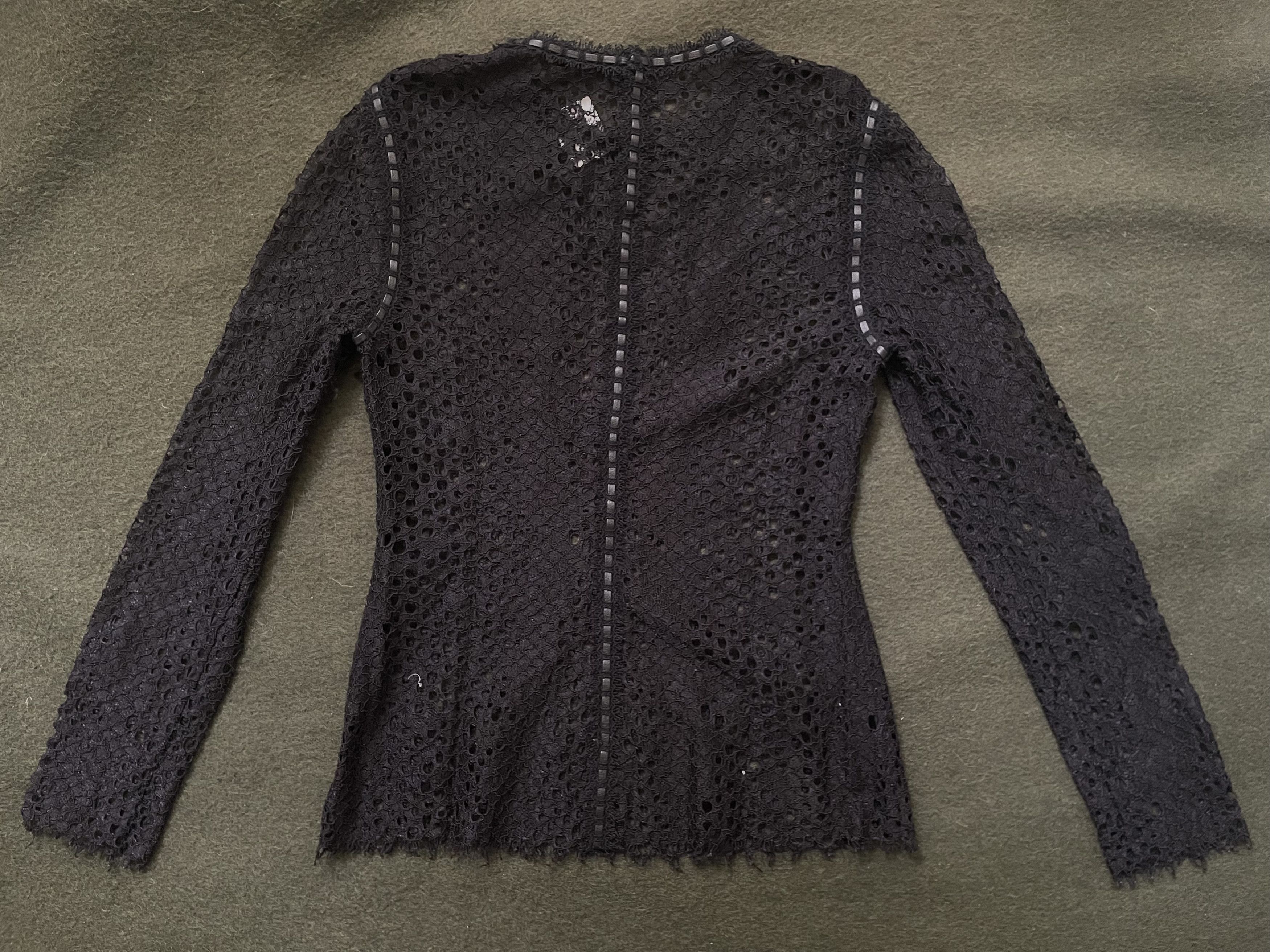 Alexander Wang Lace Mesh Longsleeve Top Size M / US 6-8 / IT 42-44 - 6 Thumbnail