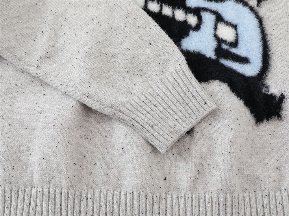 Vintage Loose men's casual fun cartoon lapel sweater Size US M / EU 48-50 / 2 - 4 Thumbnail