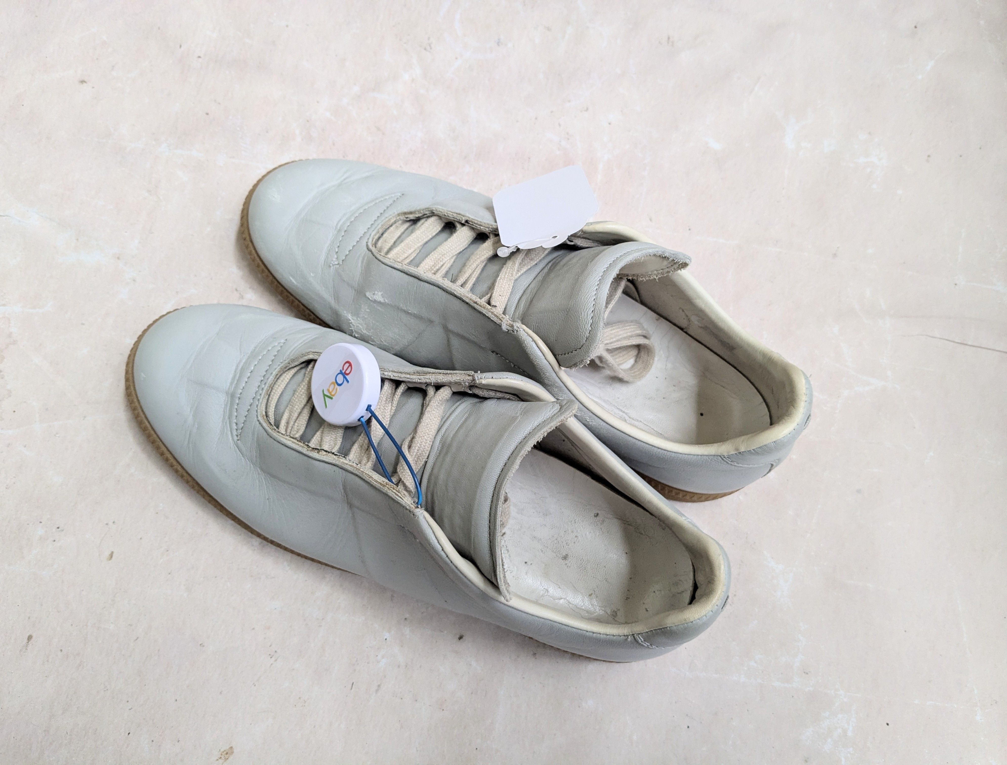 Maison Margiela Maison Margiela GAT Replica Gray 10 43 Leather Seamless Size US 10 / EU 43 - 14 Thumbnail