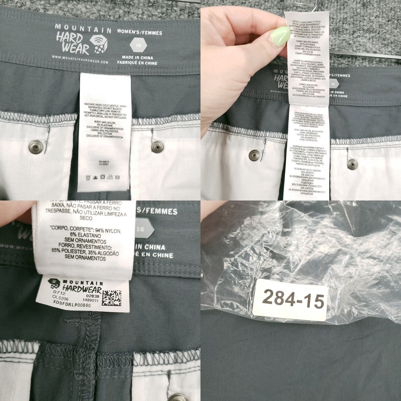 Mountain Hardwear Mountain Hardwear Skirt Womens Size 16 Gray Mini Nylon Stretch Zip Fly Hiking Outdoor Size 38" / US 16 / IT 52 - 8 Thumbnail