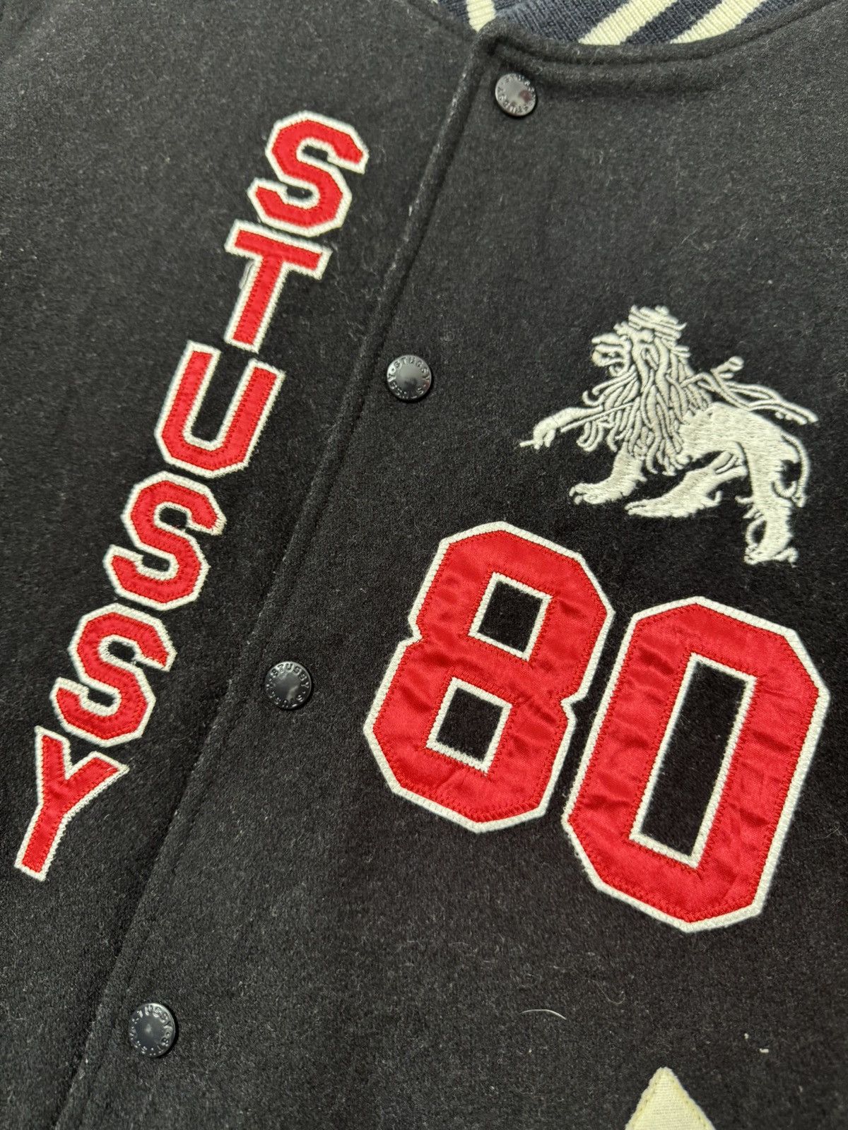 Stussy VINTAGE STUSSY LION WOOL VARSITY JACKET Size US M / EU 48-50 / 2 - 4 Thumbnail