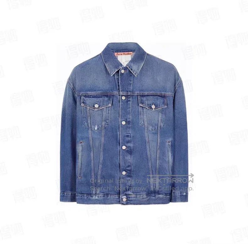 Acne Studios Acne Studios Denim Jacket, Medium Blue, Unisex Size US XXS / EU 40 - 1 Thumbnail