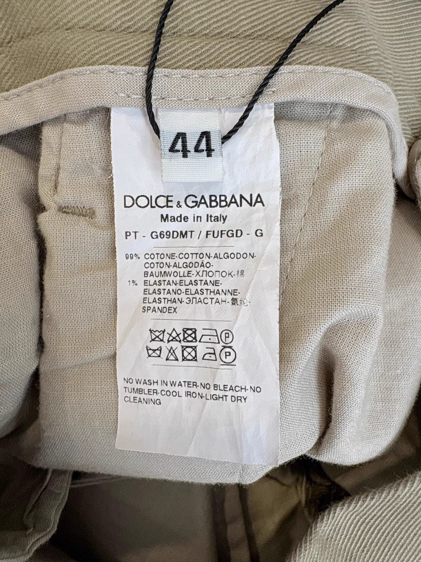 Dolce & Gabbana DOLCE&GABBANA Back Logo Trousers K1 Size US 28 / EU 44 - 5 Thumbnail