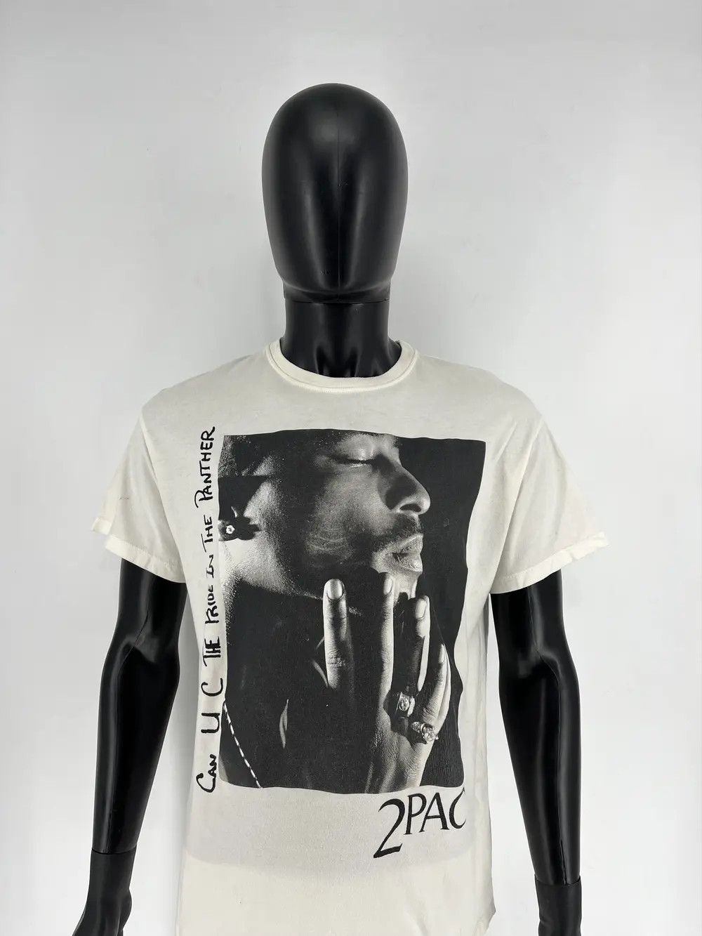 Band Tees × Bershka Vintage Y2K 2PAC Tupac Shakur HipHop Rap Tee Size US L / EU 52-54 / 3 - 1 Thumbnail