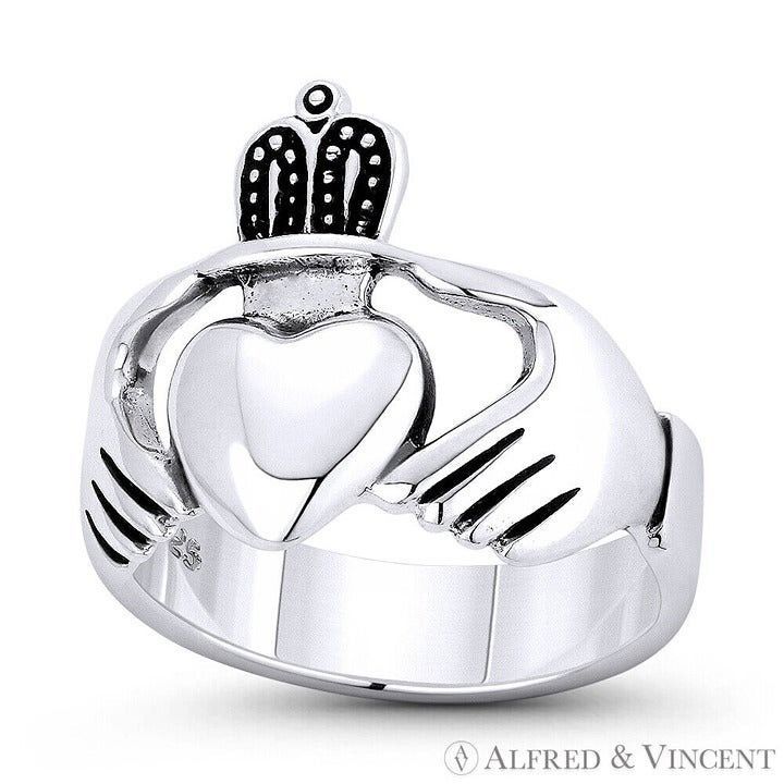 Other Irish Claddagh Hands & Heart Charm Promise Ring Size 5 Size ONE SIZE - 1 Preview