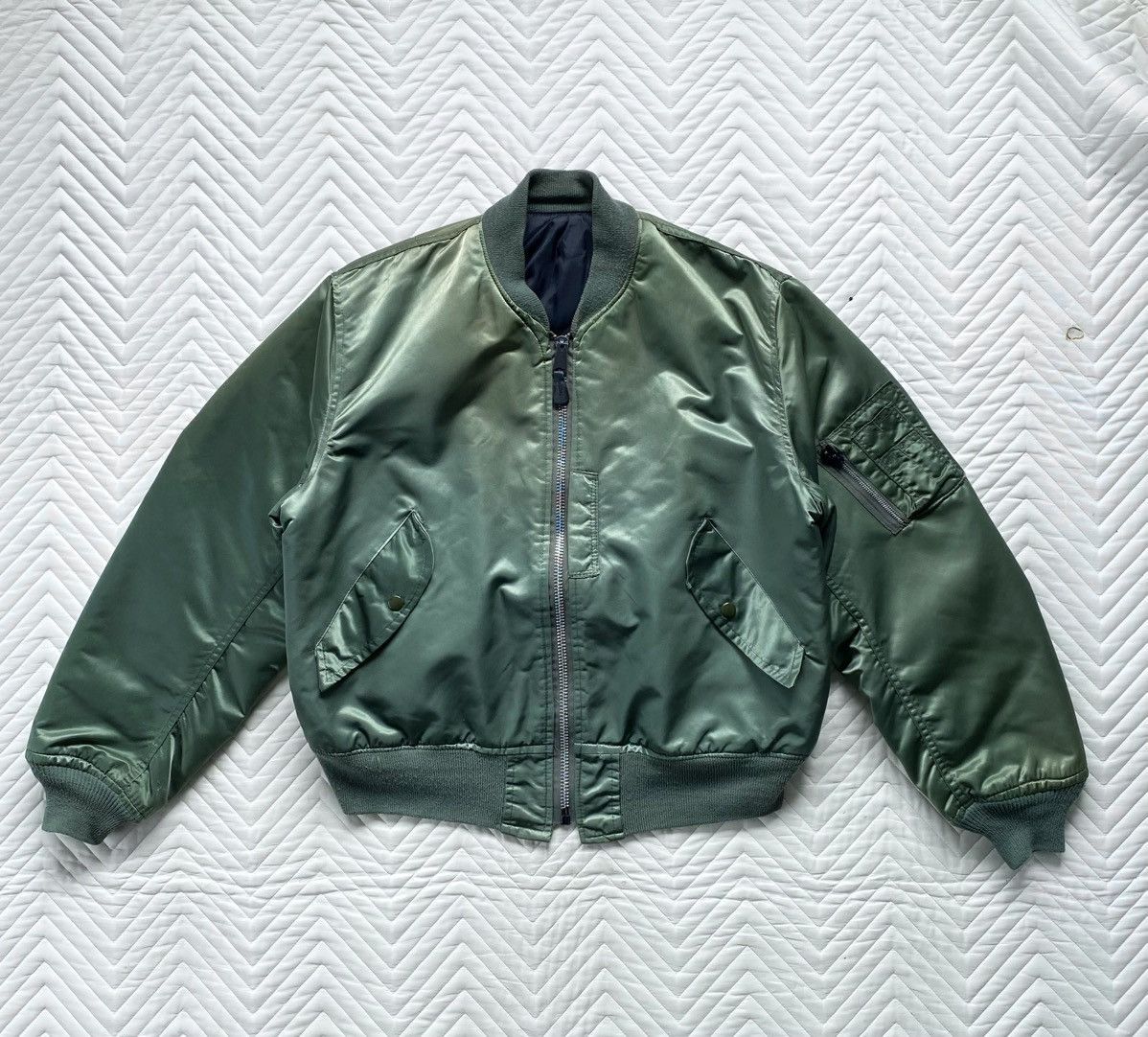 Vintage 🇺🇸 Vintage Corinth Mfg Co. MA-1 Flight Jacket - Made in USA Size US L / EU 52-54 / 3 - 1 Thumbnail