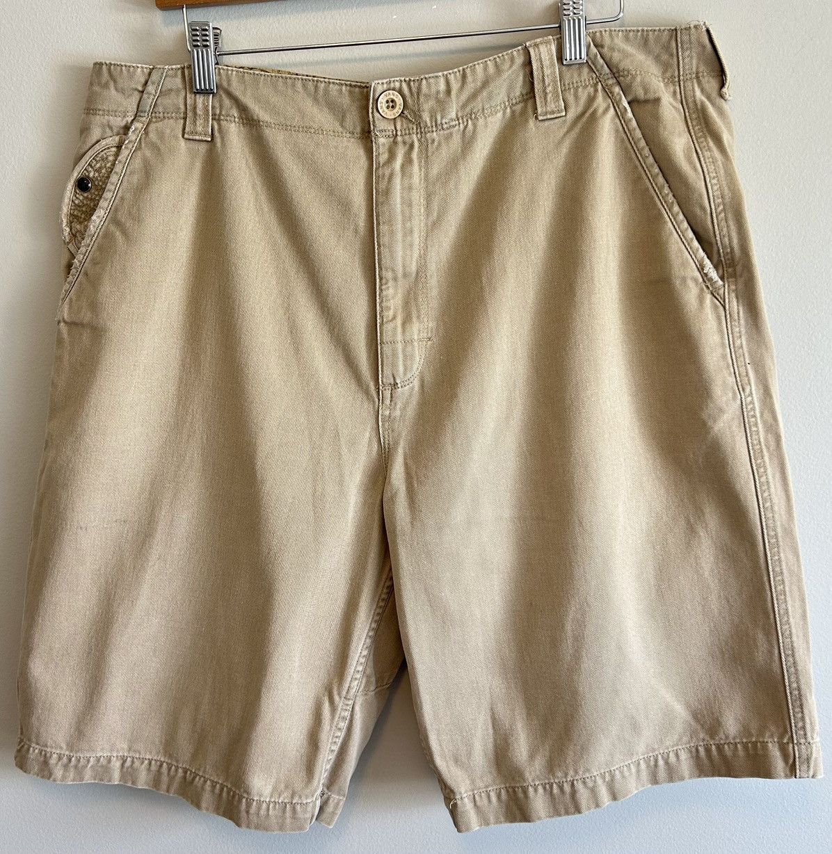 Vans Vintage Vans Mens Tan Beige Khaki Summer Shorts - Size 36 Size US 36 / EU 52 - 1 Thumbnail