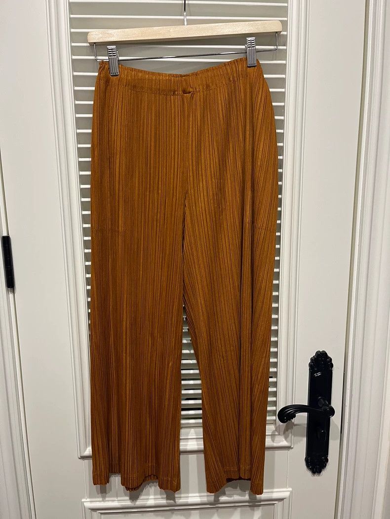 Issey Miyake Issey Miyake size:3 Orange pleated pants Size 42" / US 20 - 4 Thumbnail