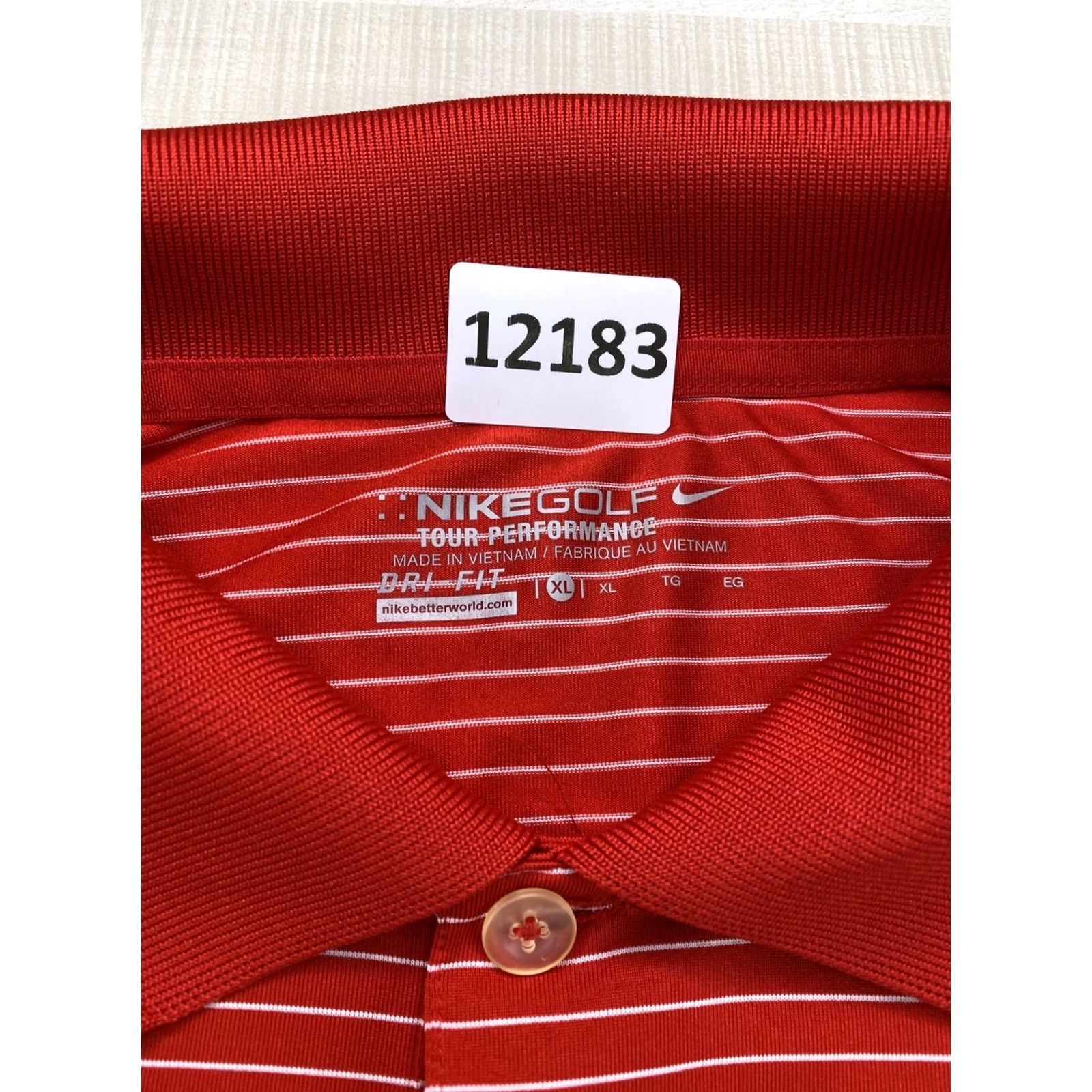 Nike Nike Golf Tour Performance Dri Fit Red Stripe Men’s Polo Shirt XL-12183 Size US XL / EU 56 / 4 - 2 Thumbnail