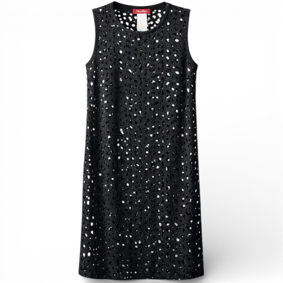 Max Mara MAX MARA STUDIO BLACK OPENWORK SLEEVELESS BOXY STYLE DRESS Size M / US 6-8 / IT 42-44 - 1 Thumbnail