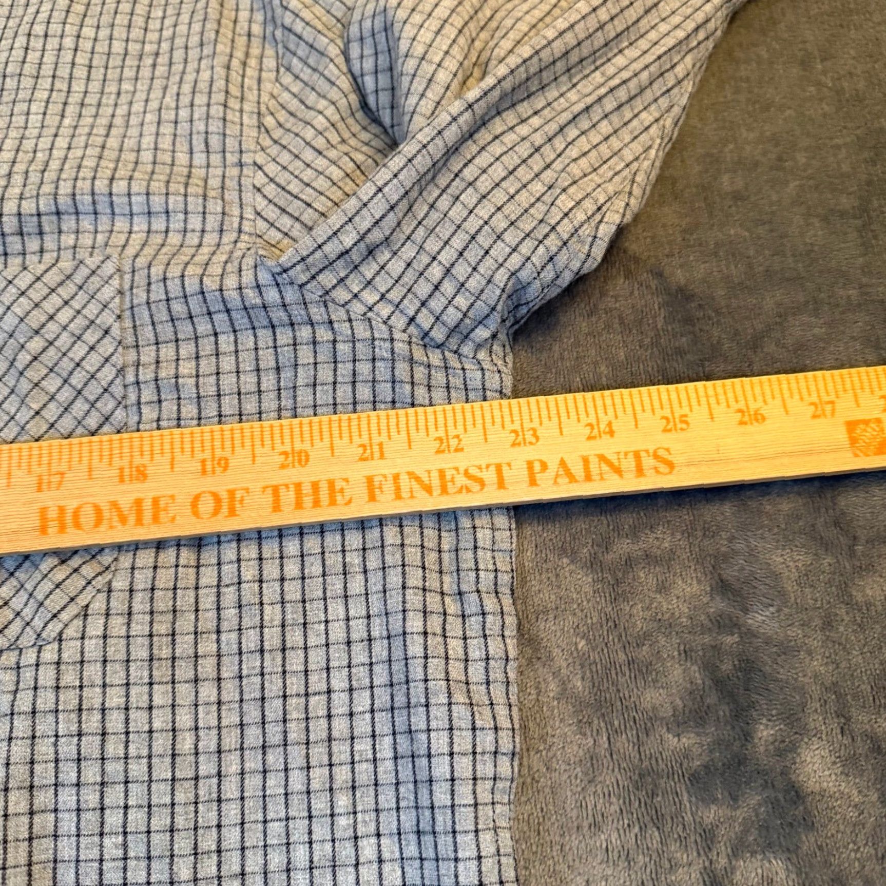 Banana Republic Banana Republic Shirt Button-Up Check Windowpane Cotton Mens Large Grey Navy Windowpane Check Shirt Mens Large Size US L / EU 52-54 / 3 - 6 Thumbnail