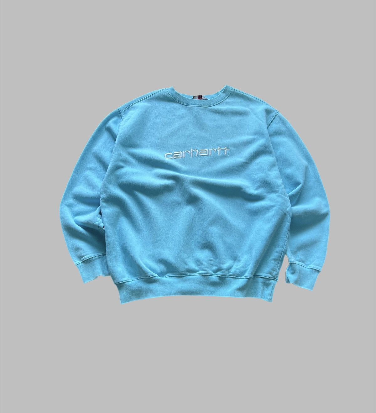 Carhartt × Vintage Vintage Carhartt Sweatshirt Crew Neck 90s Blue Hype Size US XXL / EU 58 / 5 - 1 Thumbnail