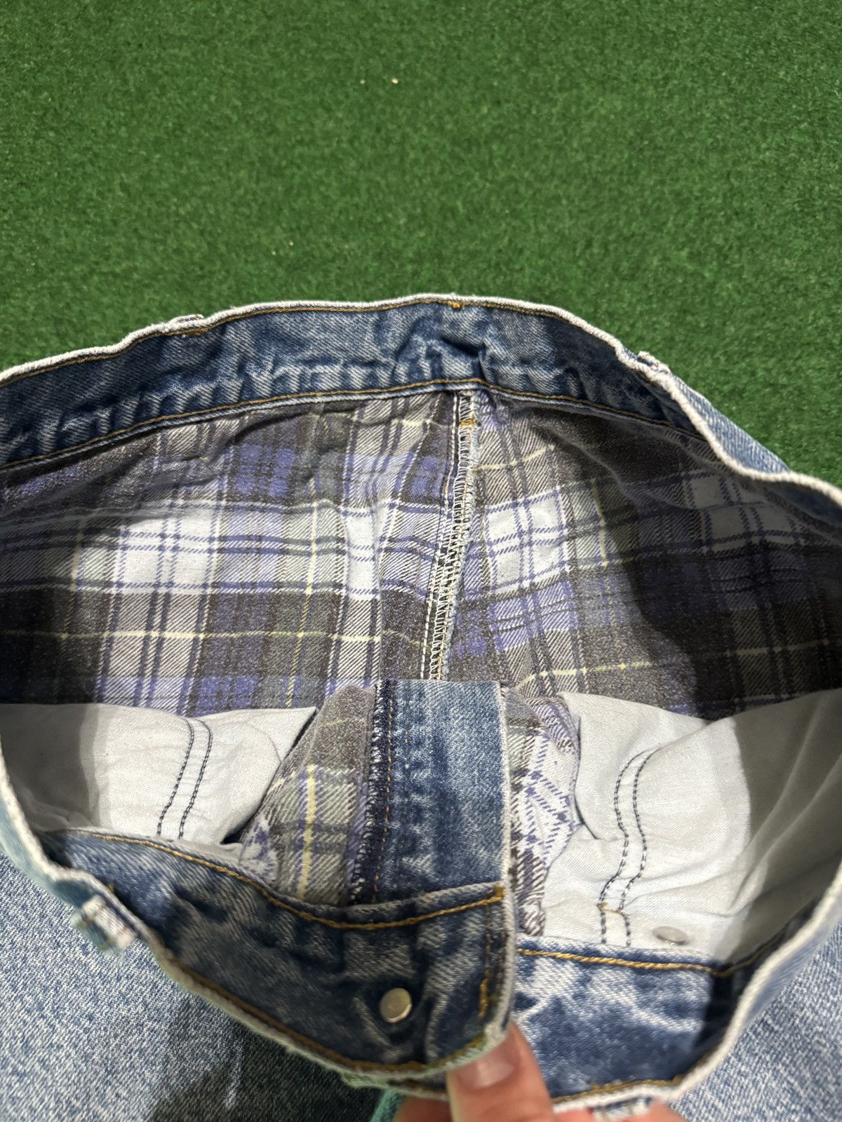 Carhartt Vintage 90s Carhartt Flannel Lined 34x33 Outdoor Work Jeans Size 34" / US 12 / IT 48 - 5 Thumbnail