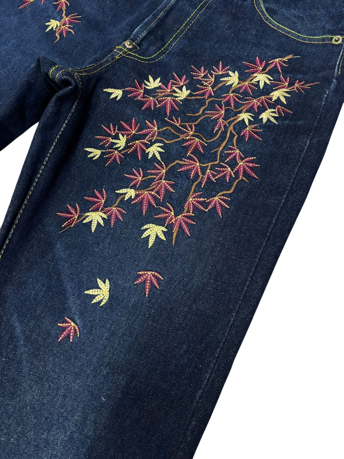 Japanese Brand × Kings Of Indigo × Seditionaries 🔥RARE🔥 Soul Of Koi Embroidered KOI Fish Denim Jeans Size US 30 / EU 46 - 6 Thumbnail
