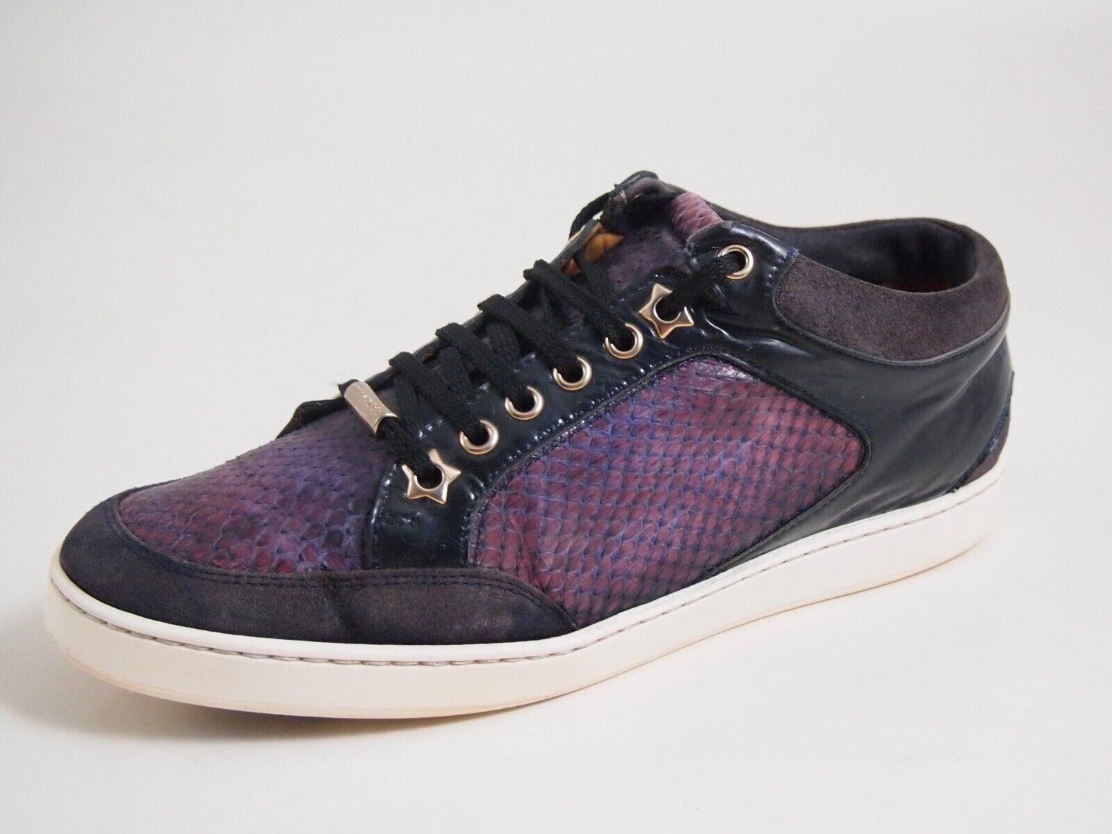Jimmy Choo Jimmy Choo Sneaker Blue Leather Purple Snakeskin EU 38 US 8 Size US 8 / IT 38 - 1 Thumbnail