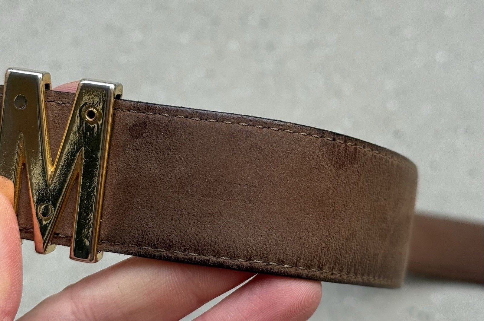 Moschino Vintage Moschino Womens Lettering Logo Leather Belt 85 cm Size ONE SIZE - 21 Thumbnail