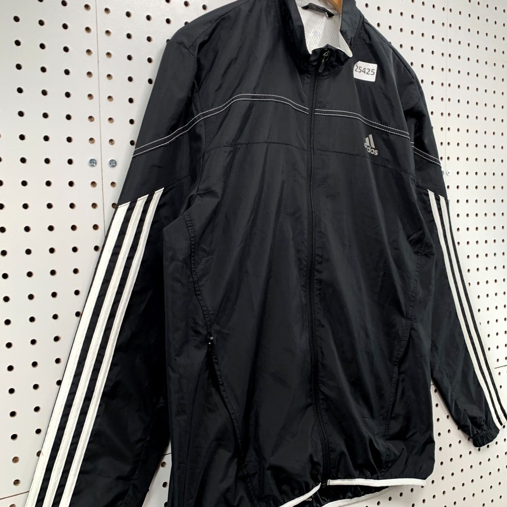 Adidas Adidas Running Windbreaker Jacket Black Mens Medium Vented 22.5x31 Size US M / EU 48-50 / 2 - 5 Thumbnail