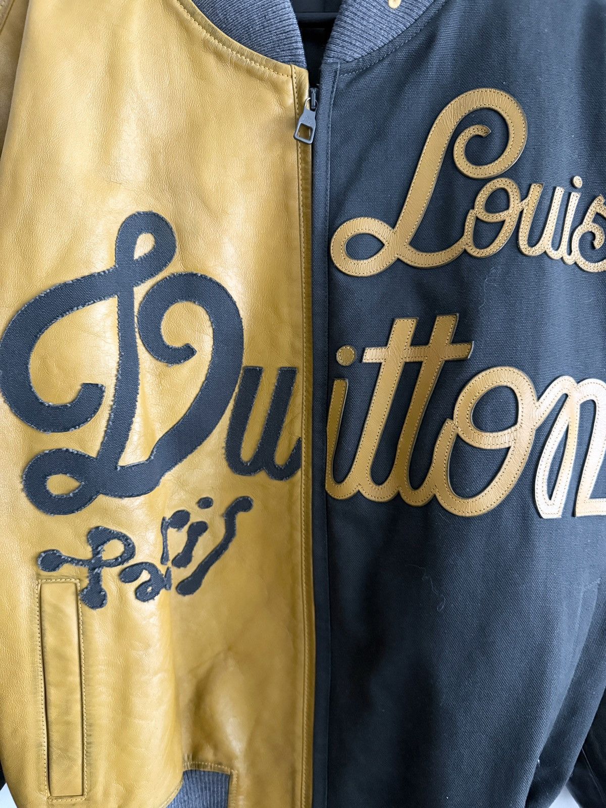 Louis Vuitton RARE! Louis Vuitton Leather & Canvas Bomber Jacket Size US L / EU 52-54 / 3 - 3 Thumbnail