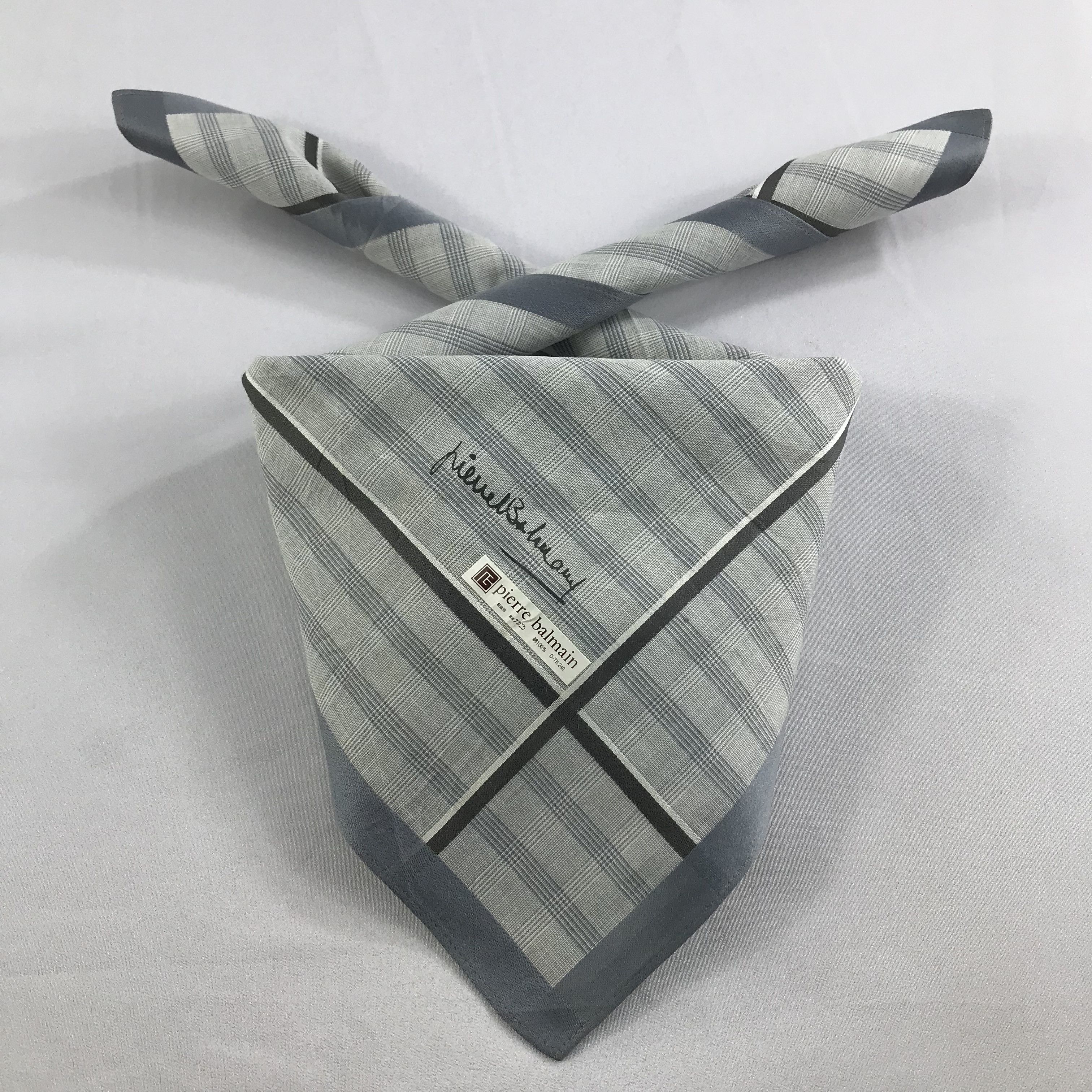 Pierre Balmain × Vintage Pierre Balmain Bandana / Handkerchief / Neckerchief - S2644 Size ONE SIZE - 3 Thumbnail