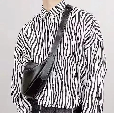 Japanese Brand Retro punk pu leather belt bag side bag fanny pack Size ONE SIZE - 1 Thumbnail