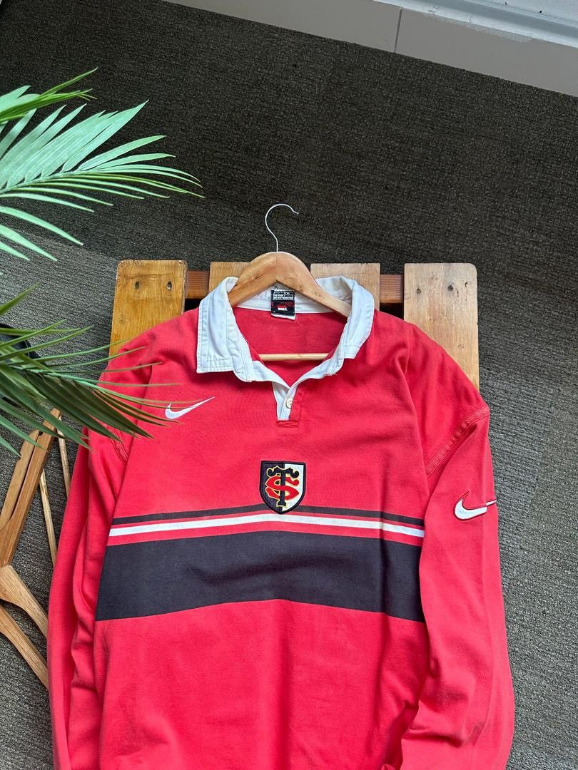 Nike × Vintage VINTAGE NIKE TOULOUSE RUGBY Size US XXL / EU 58 / 5 - 2 Thumbnail