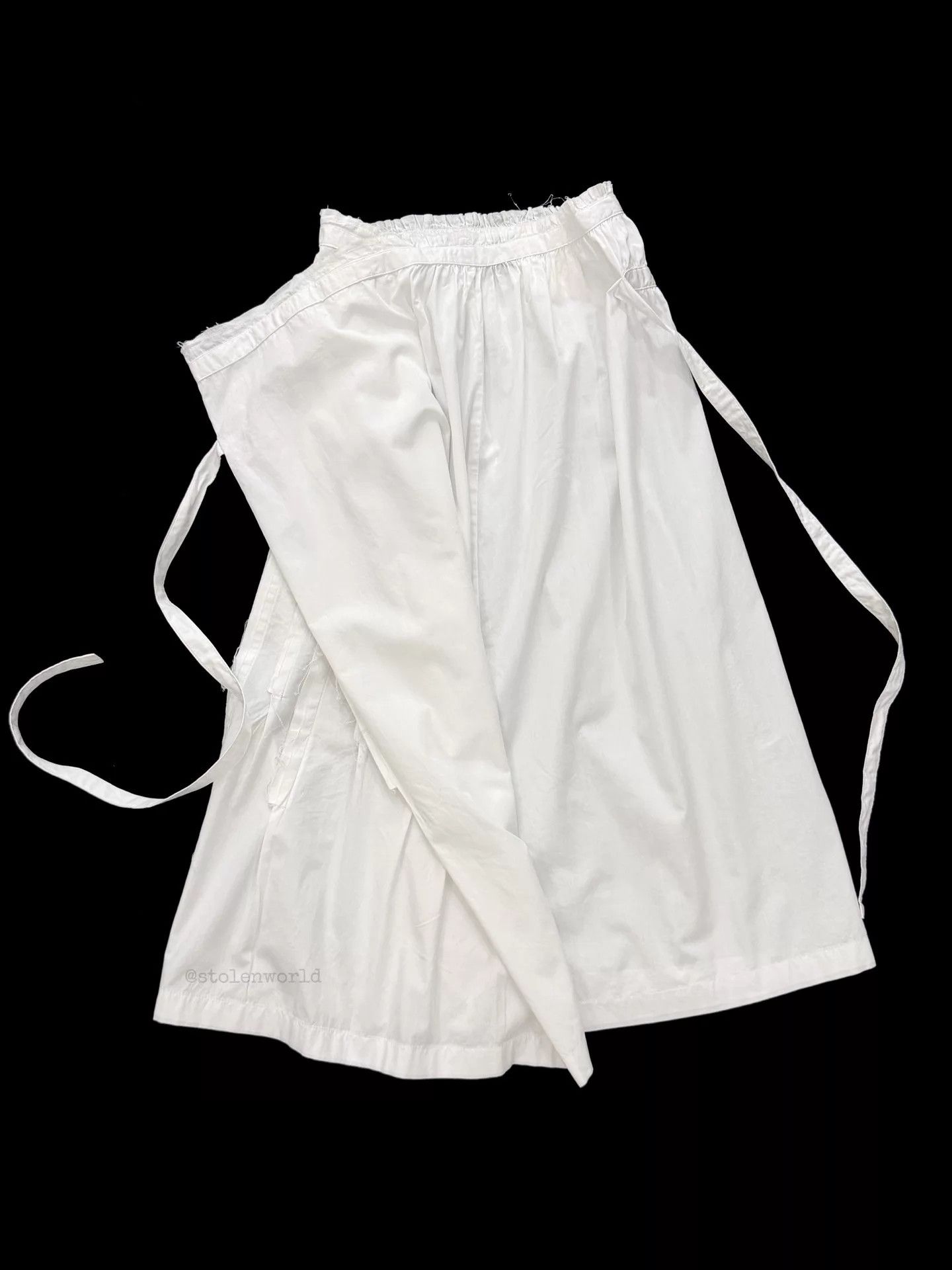 Comme des Garcons Comme des Garçons White Pleated Tie Wrap Skirt Size 27" / US 4 / IT 40 - 4 Thumbnail