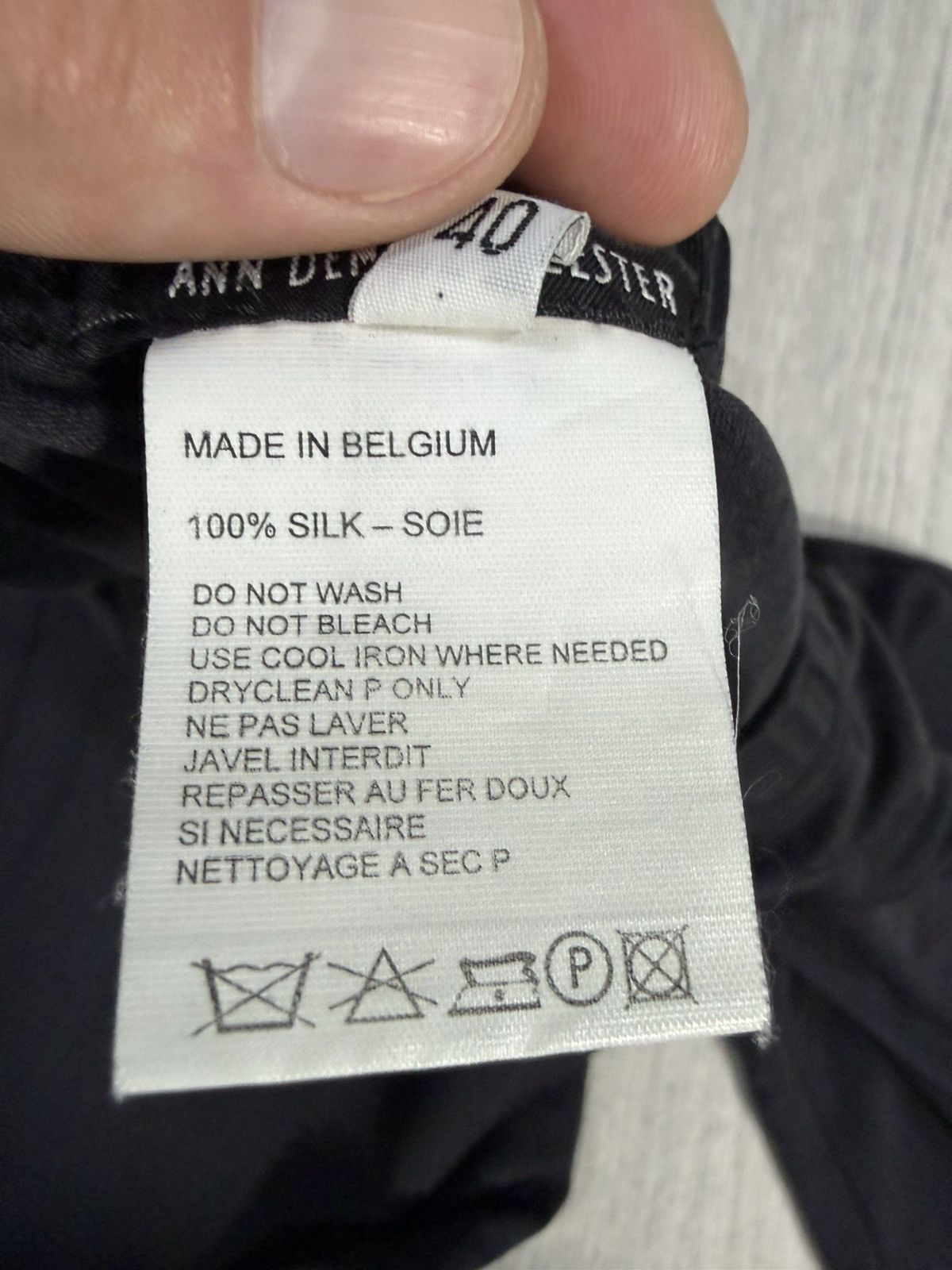 Ann Demeulemeester Ann Demeulemeester Silk Pants Made in Belgium Size 40 Archiv Size 28" / US 6 / IT 42 - 7 Thumbnail