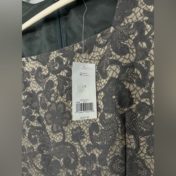 Banana Republic Banana Republic grey and cream lace Dress size 14 NWT Size XL / US 12-14 / IT 48-50 - 4 Thumbnail