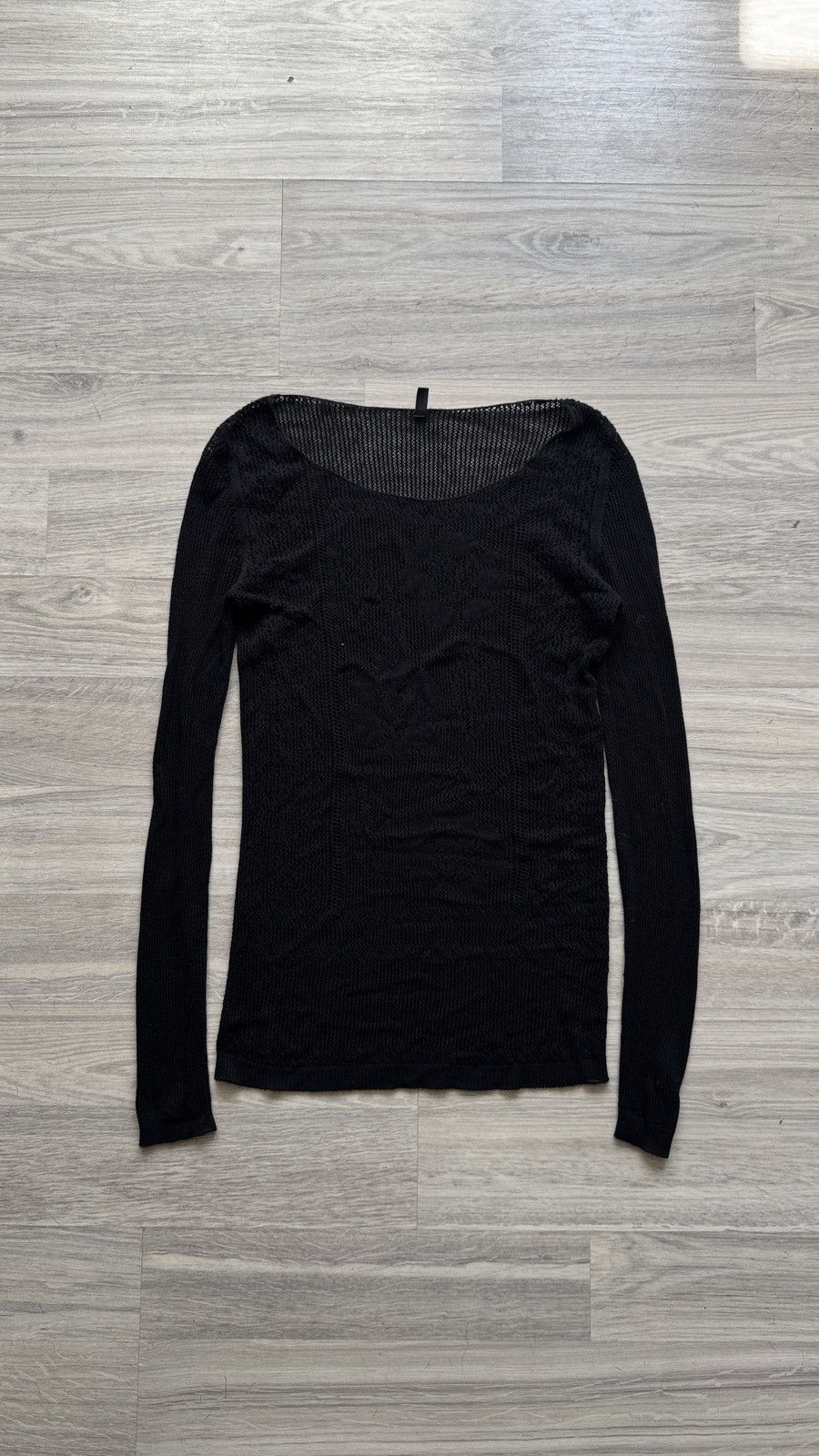 If Six Was Nine Archive Rick Owens RAF Simons Yohji Vibe Mesh LongSleeve Size L / US 10 / IT 46 - 4 Thumbnail