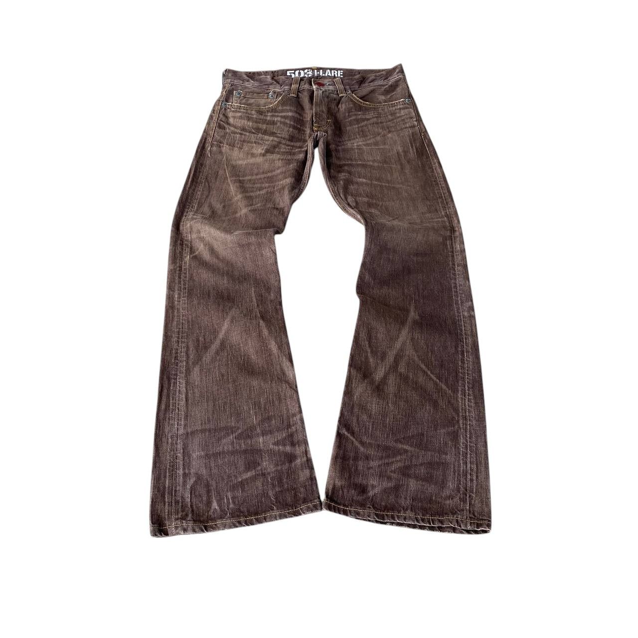Edwin FLARE EWDIN 503 HERINGBONE GHOSTCLAW DARK BROWN Size US 30 / EU 46 - 1 Thumbnail