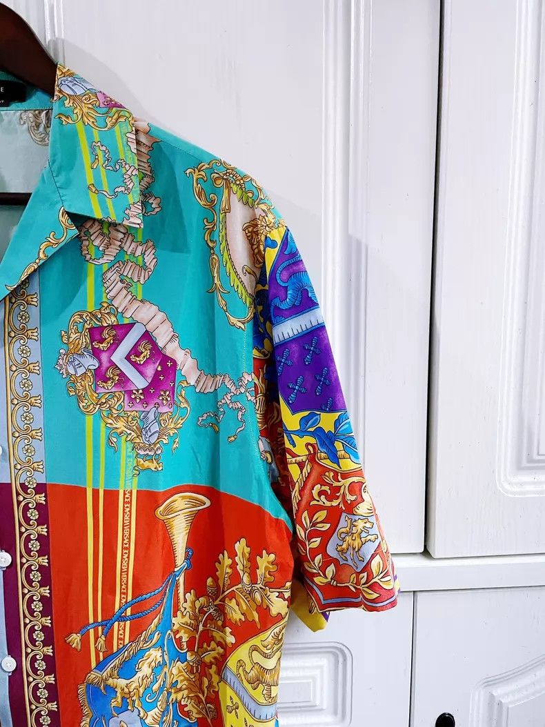 Versace Versace Crown Bowling Shirt T-shirt Size US L / EU 52-54 / 3 - 4 Thumbnail