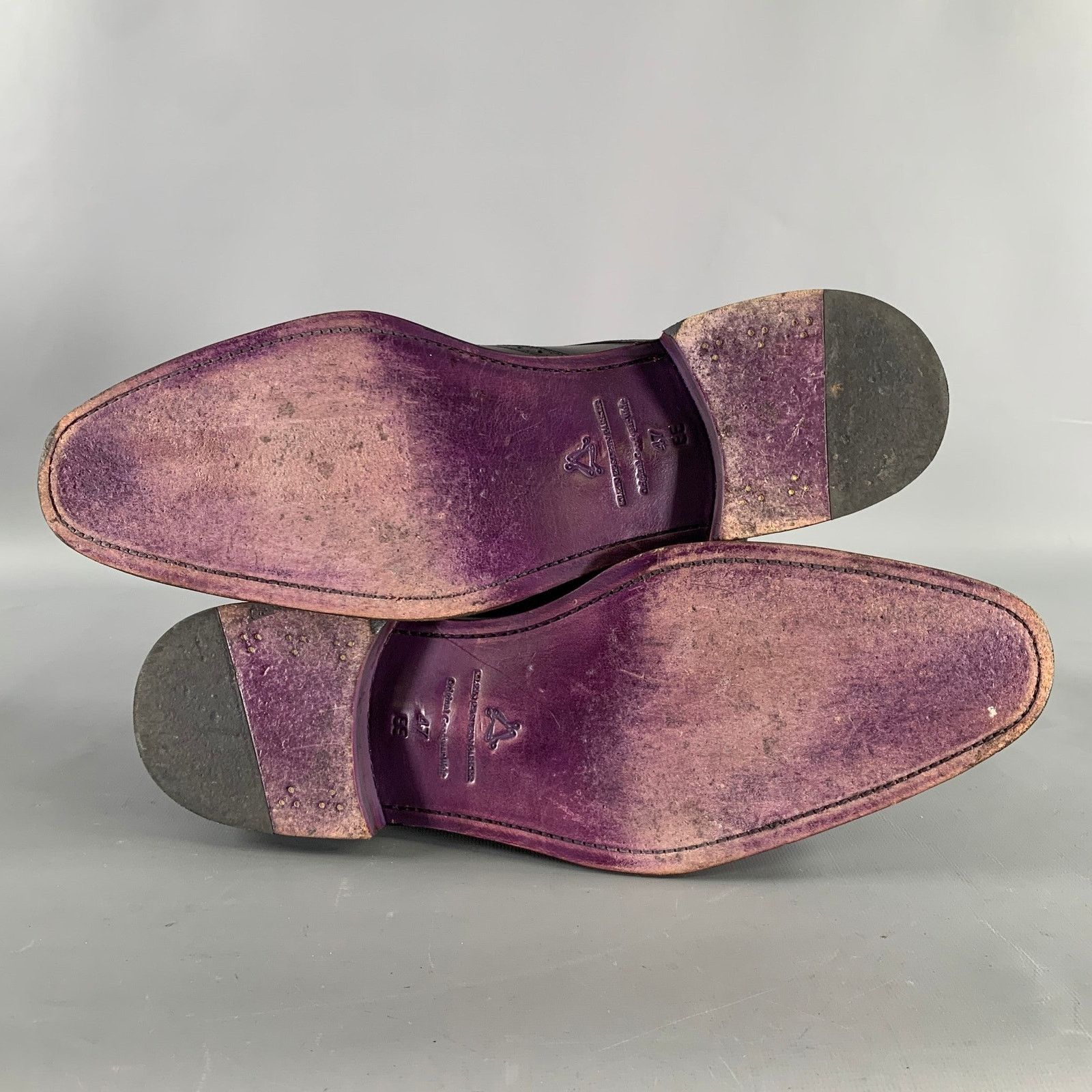 Other KLEIN EPSTEIN & PARKER Size 12 Grey White Distressed Paten Size US 12 / EU 45 - 6 Thumbnail