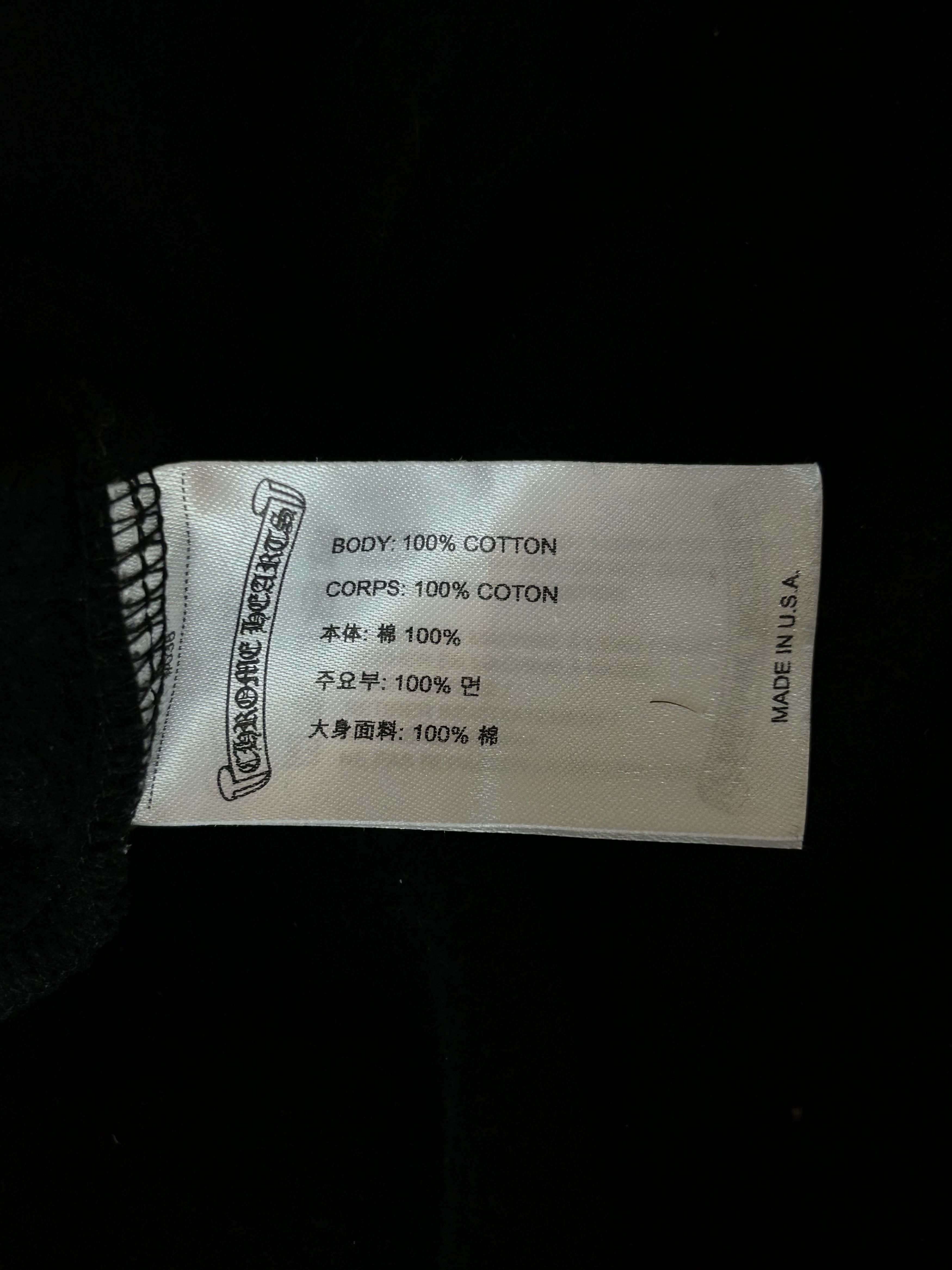 Chrome Hearts Chrome Hearts Black & Silver Script Logo Hoodie Size US XL / EU 56 / 4 - 4 Thumbnail