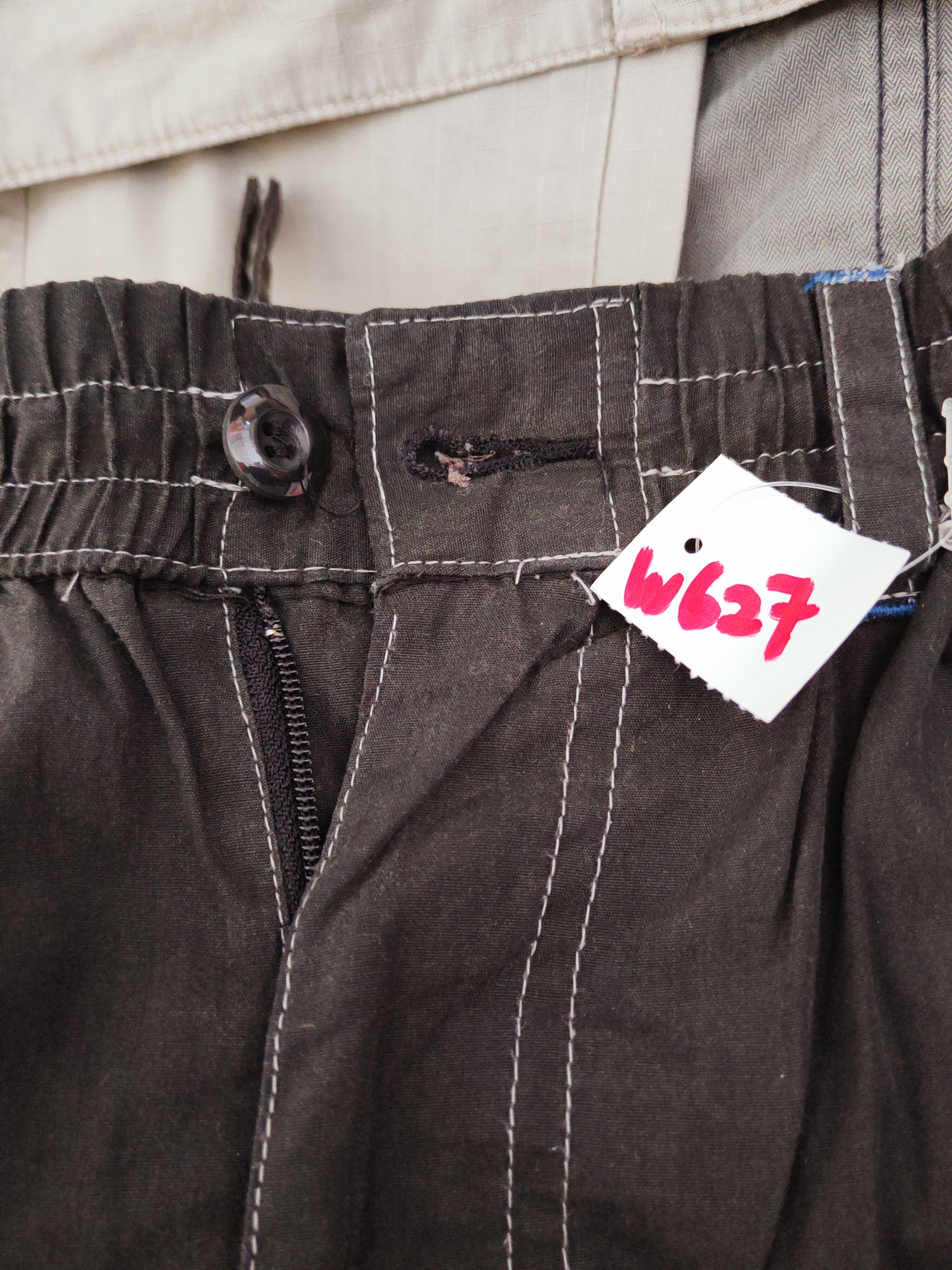 Japanese Brand First Down Black Multipocket Sweatpants #W627 Size US 31 - 15 Thumbnail
