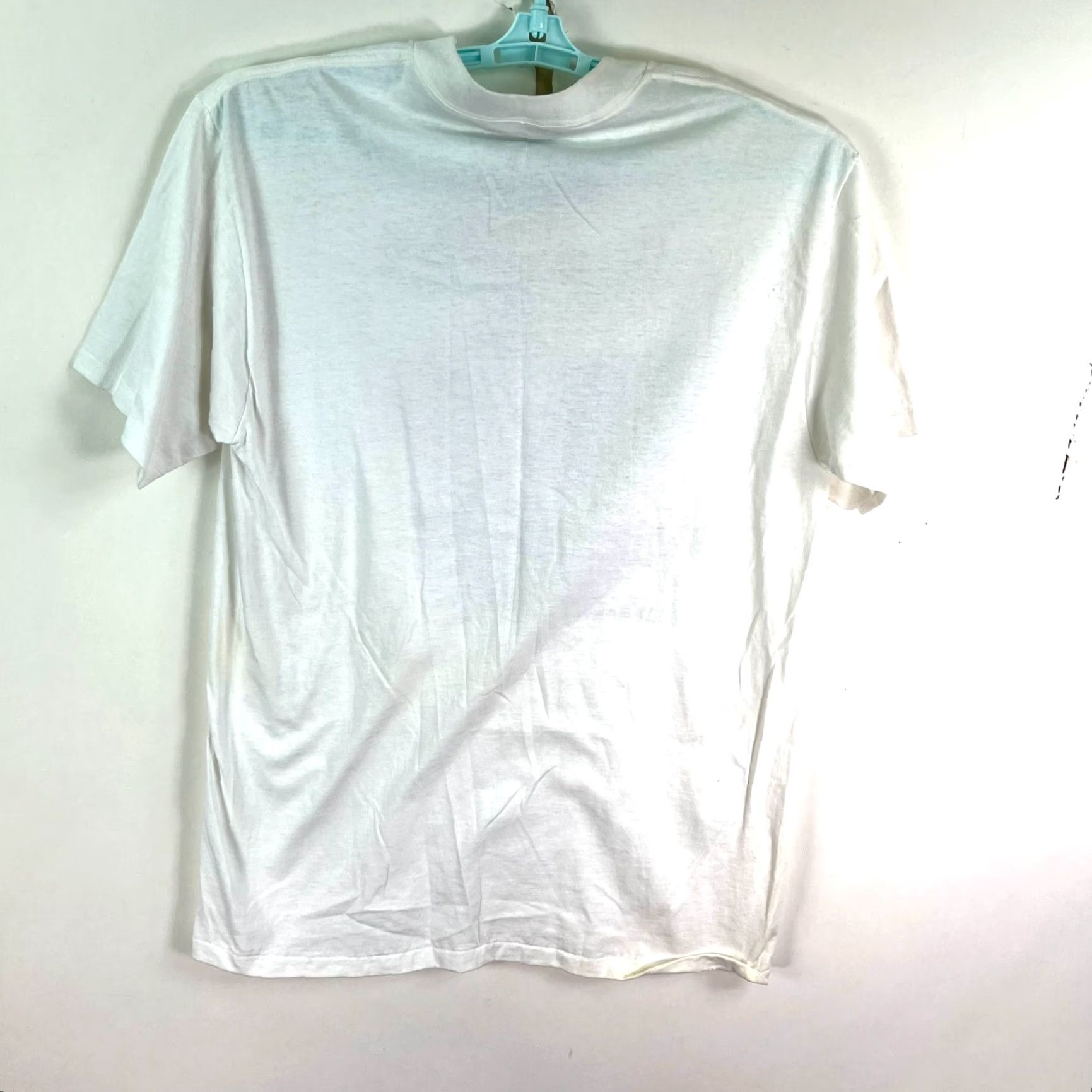 Vintage VINTAGE Police T-Shirt Motorcycle Logo White 1999 L Adult Regular Mens 44in Chest Graphic Print Size US L / EU 52-54 / 3 - 6 Thumbnail