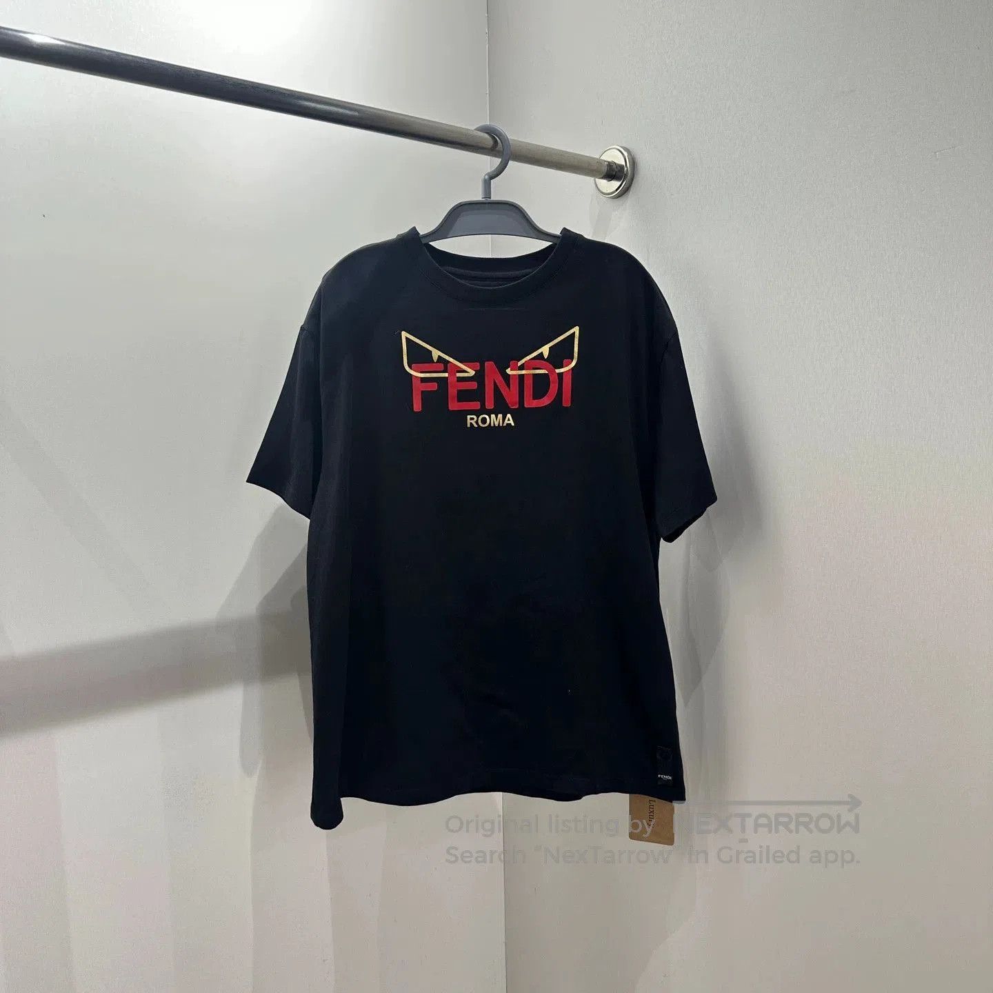 Fendi Black Graphic Short Sleeve T-Shirt. Size US L / EU 52-54 / 3 - 1 Thumbnail