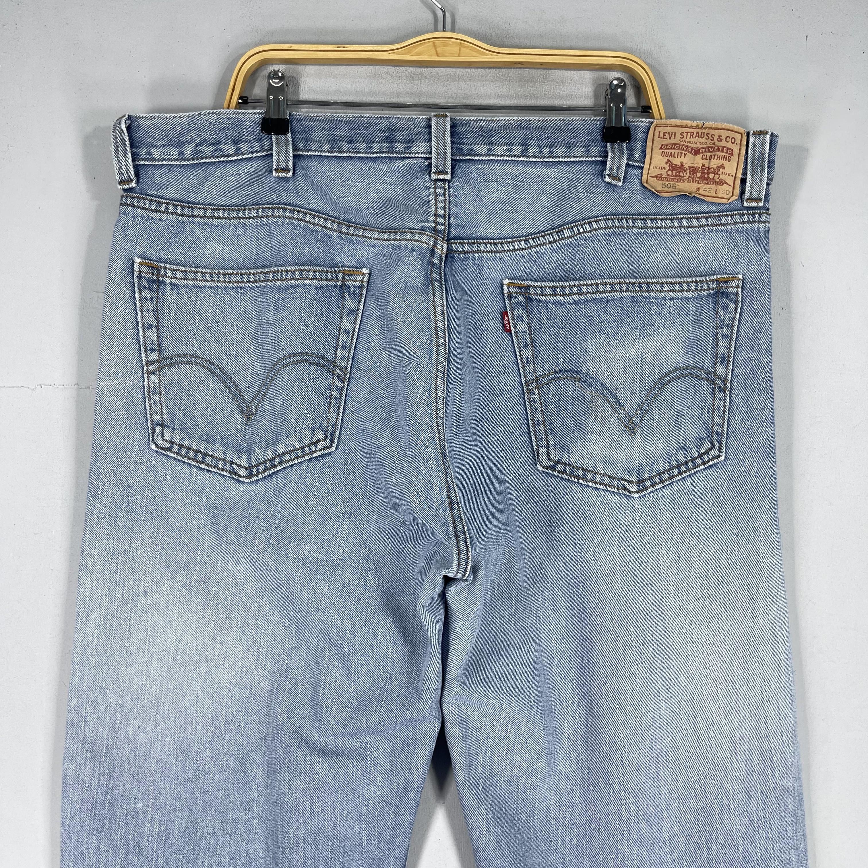 Levi's × Vintage W42 L29 Vintage Levis 505 Distressed Thigh Ripped Jeans Size US 42 / EU 58 - 9 Thumbnail