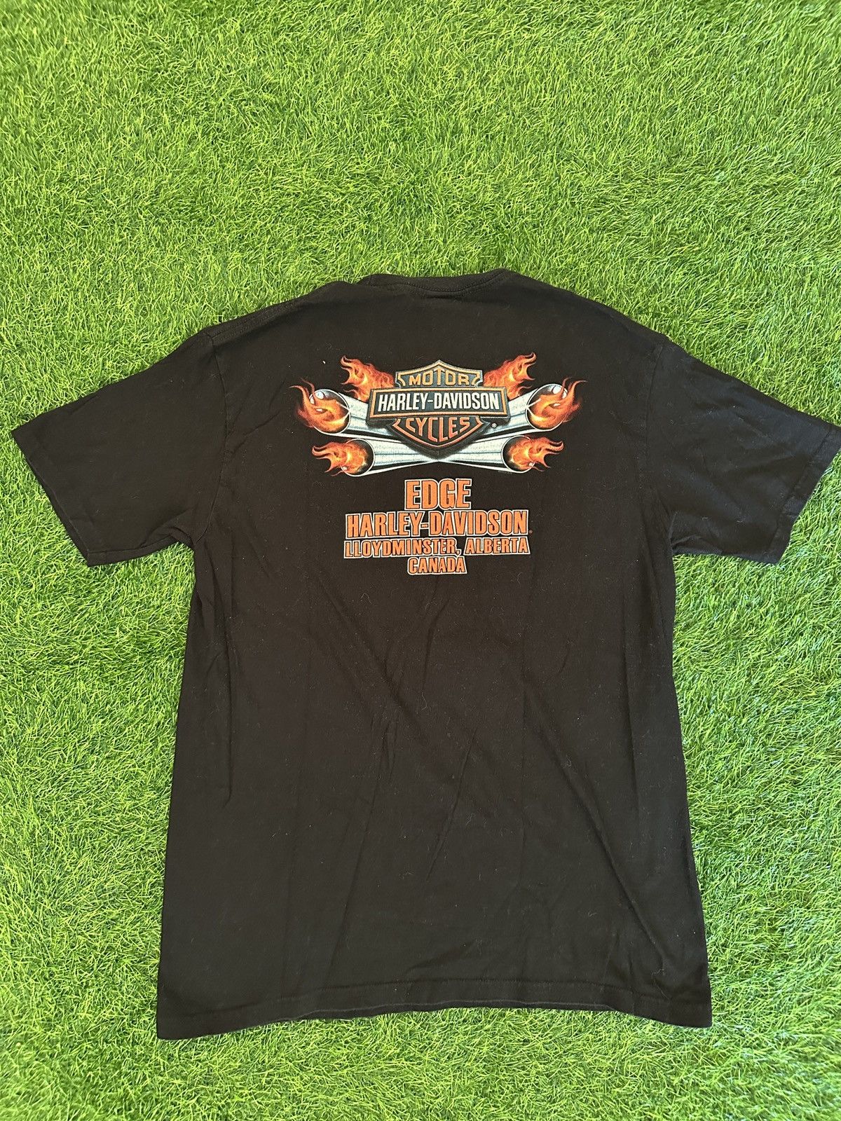 Harley Davidson Harley davidson motorycles flames alberta canada t shirt szL Size US L / EU 52-54 / 3 - 2 Thumbnail
