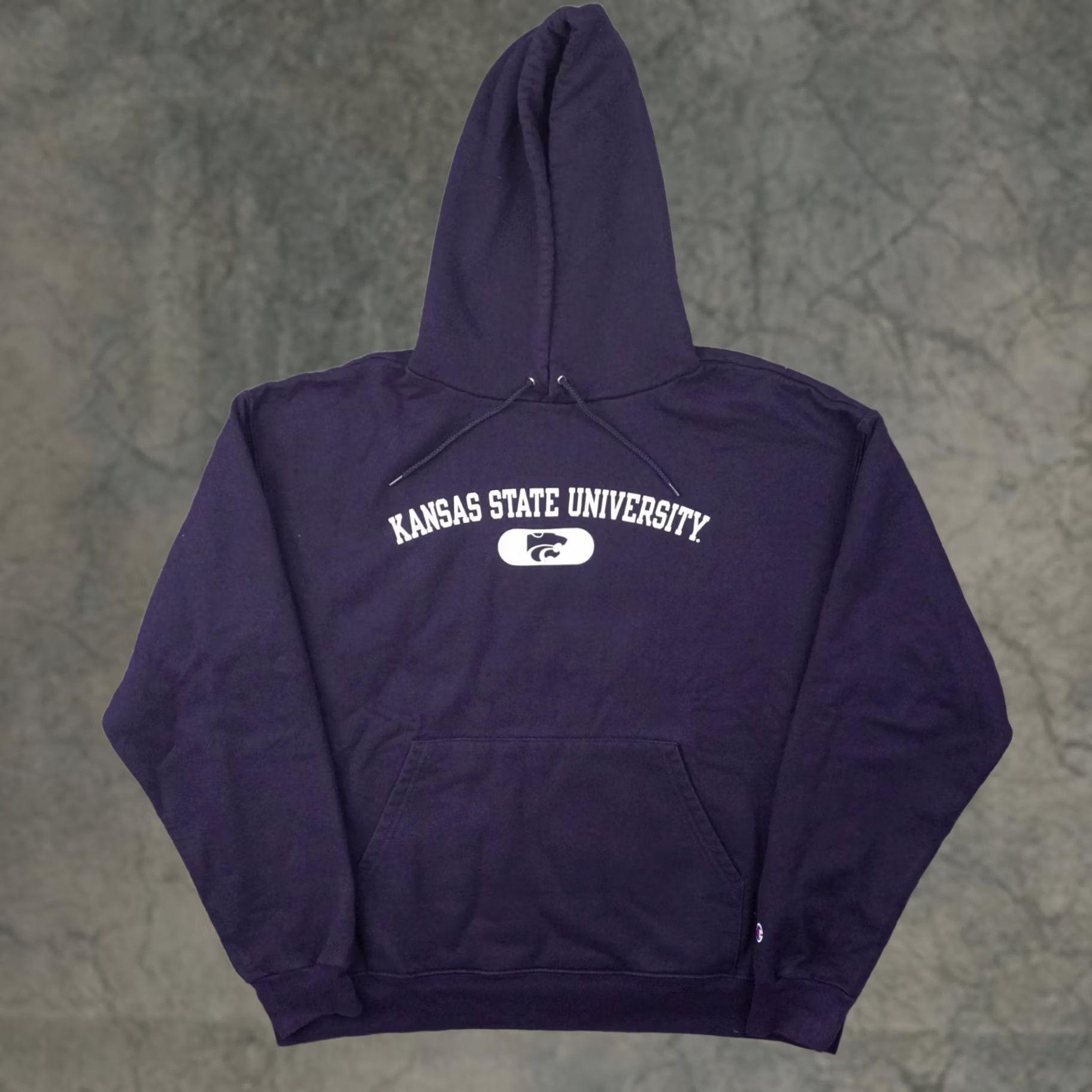 Champion Champion Kansas State University Hoodie Mens Large Purple Long Sleeve Size US L / EU 52-54 / 3 - 1 Thumbnail