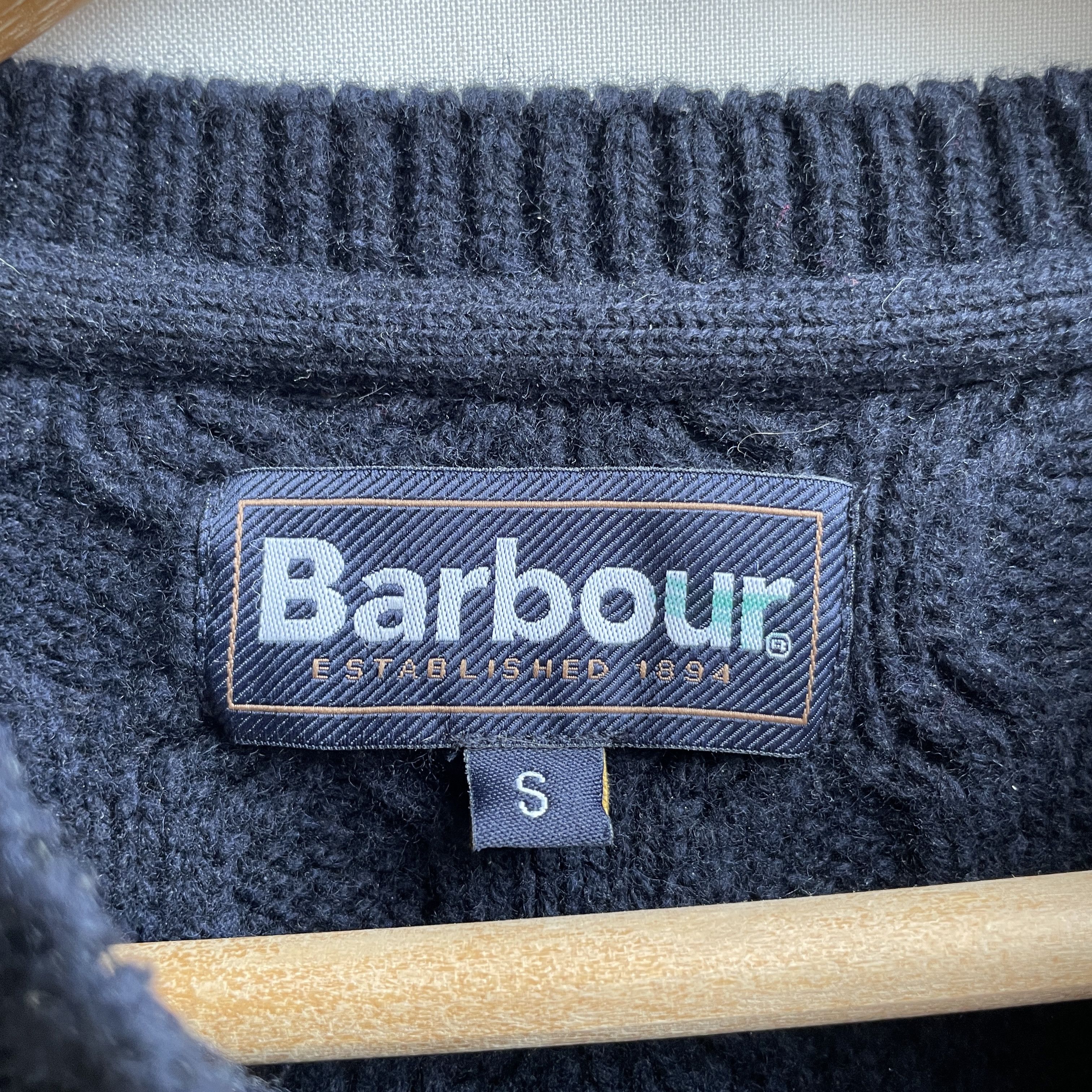 Barbour Barbour Chunky Cable Knit Wool Sweater Size S Size US S / EU 44-46 / 1 - 5 Thumbnail