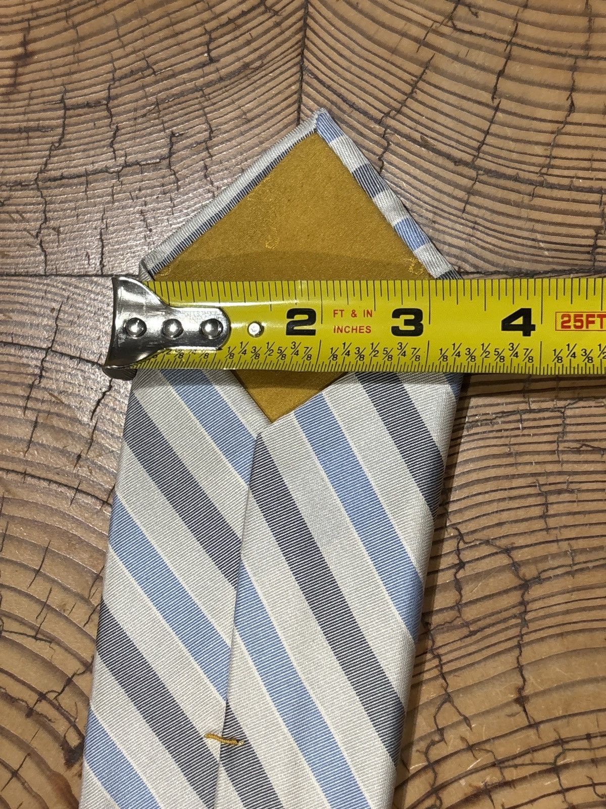 Sulka Sulka Archival Vintage Blue Stripe Silk Tie Size ONE SIZE - 5 Thumbnail
