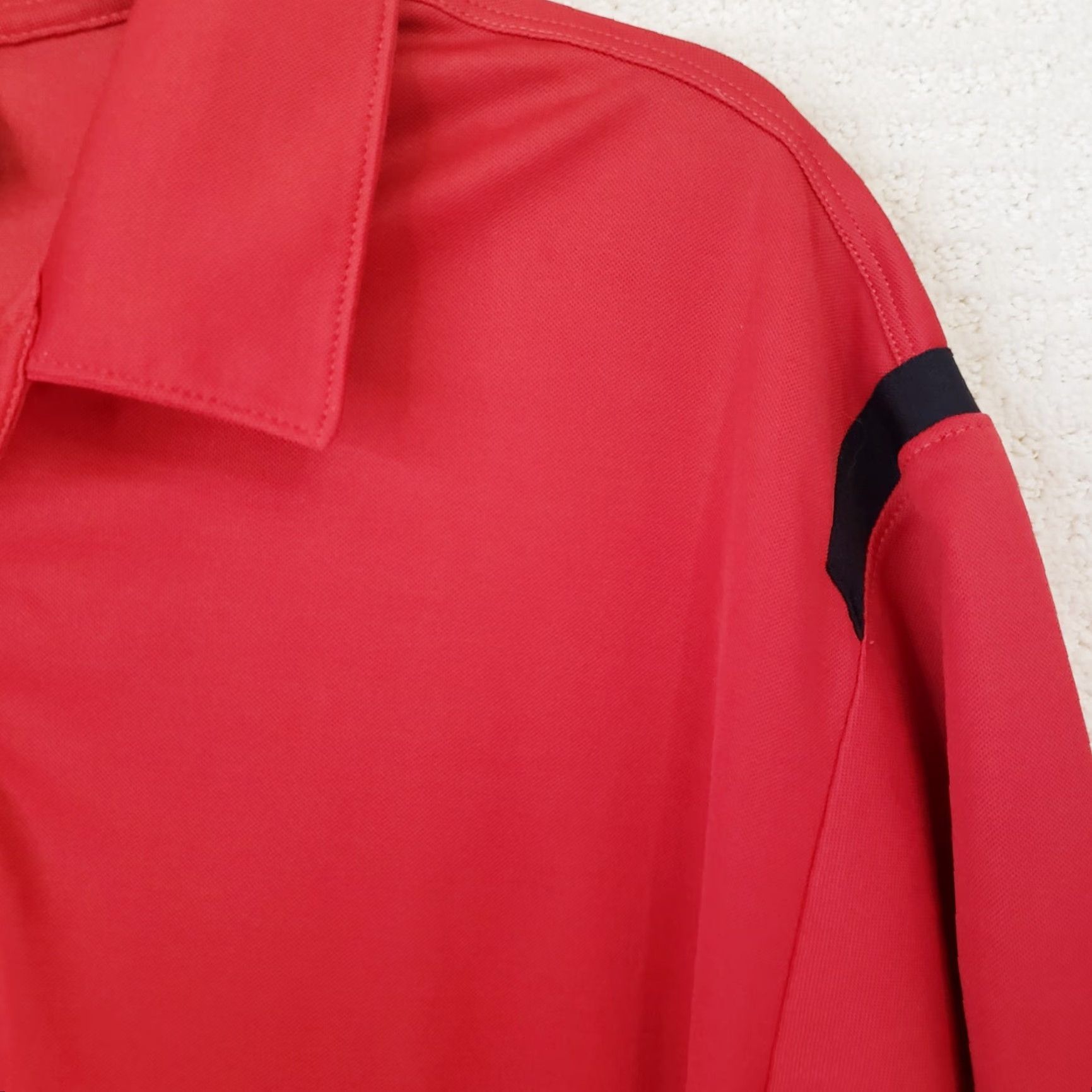 Nike Nike Golf Dri-Fit Polo Shirt Mens L Red Polyester Stretch Dragon Logo Short Sleeve Polo Shirt Golf Casual Size US L / EU 52-54 / 3 - 6 Thumbnail