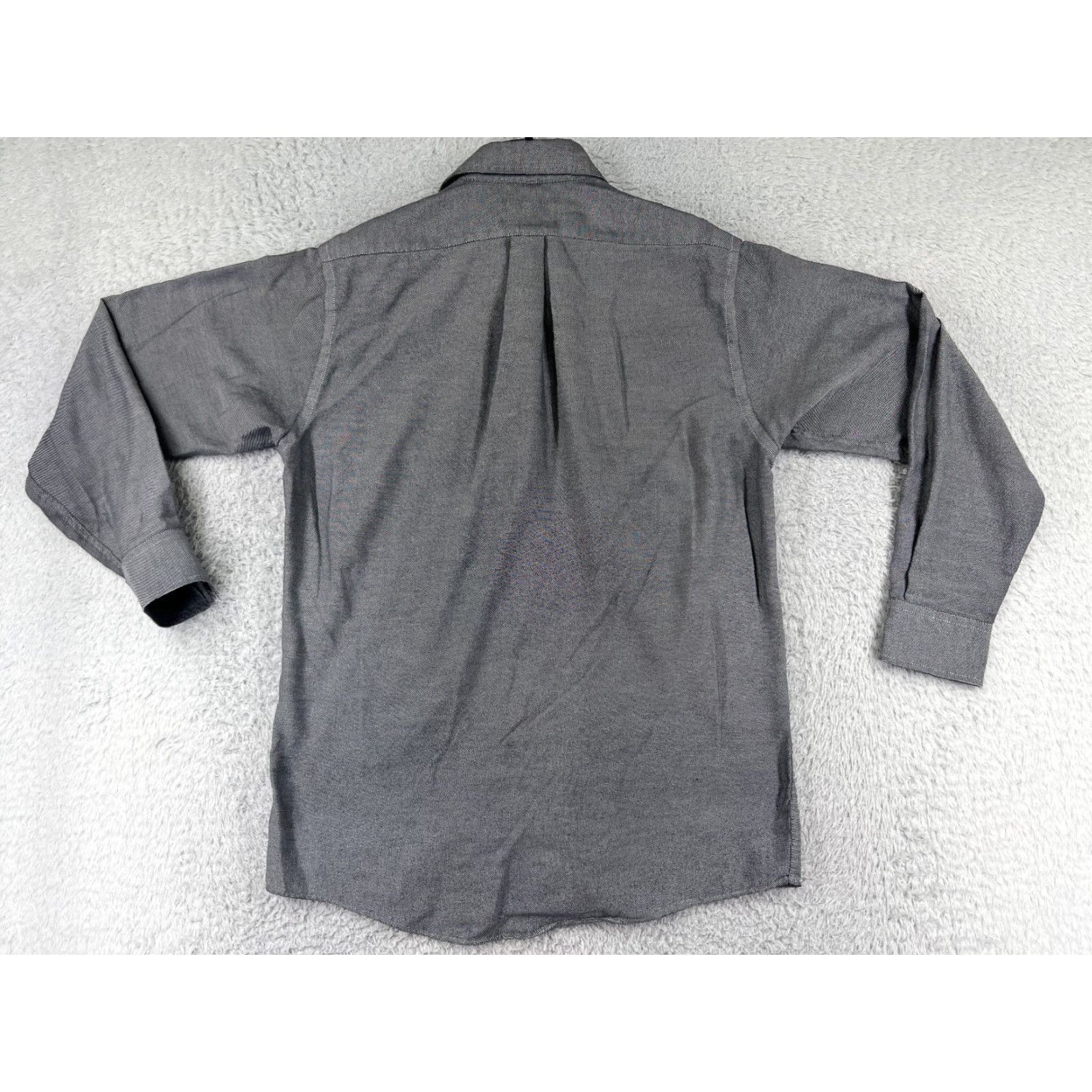 Arrow Arrow Shirt Mens 33 Gray Button Up Long Sleeve Oxford Cotton Poly Regular Size US XS / EU 42 / 0 - 2 Thumbnail